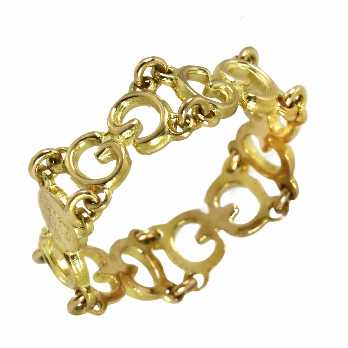 Chain Ring 18K Yellow Gold 750 Size4-4.5(US)
