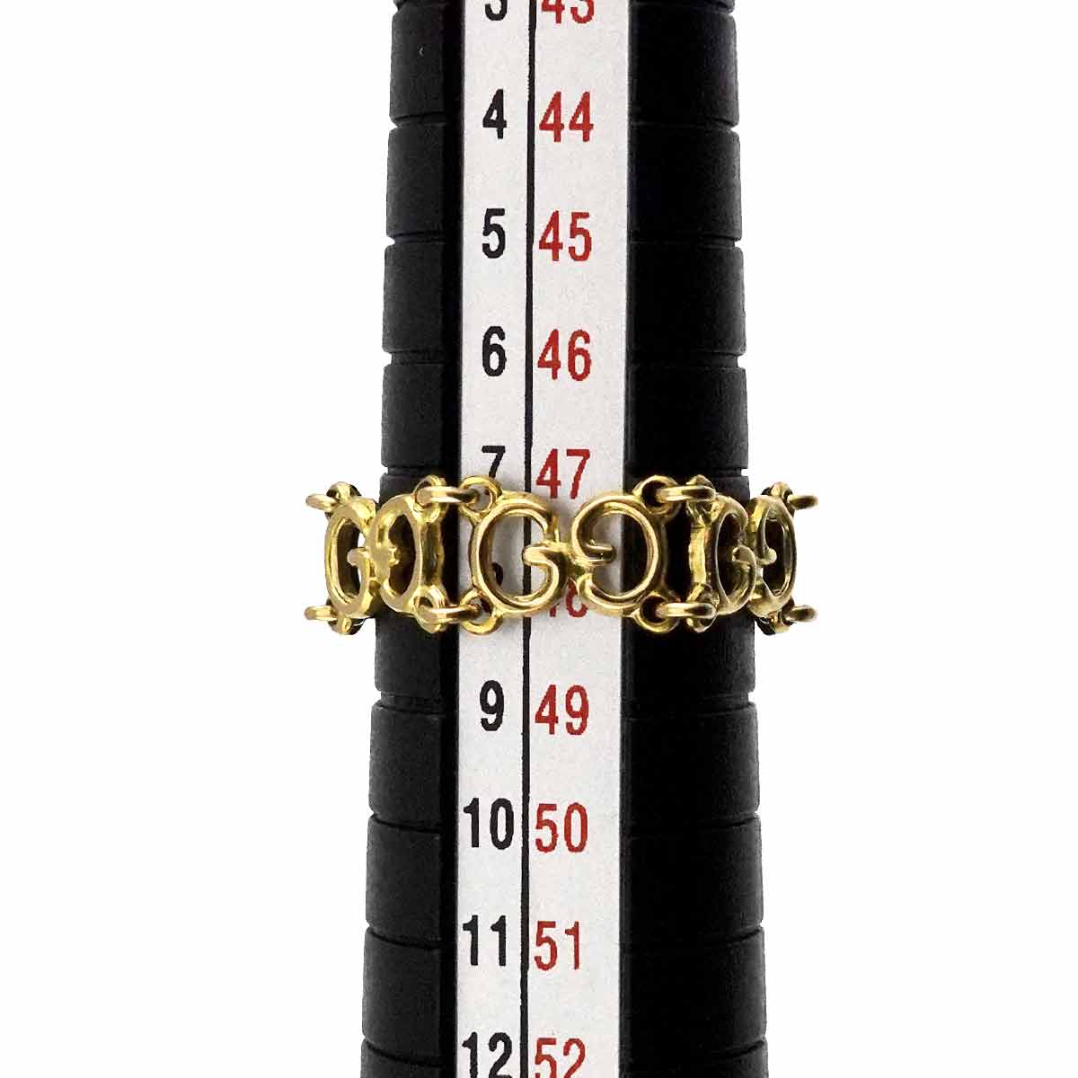 Chain Ring 18K Yellow Gold 750 Size4-4.5(US)