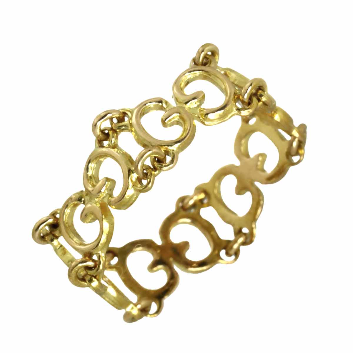 Chain Ring 18K Yellow Gold 750 Size4-4.5(US)
