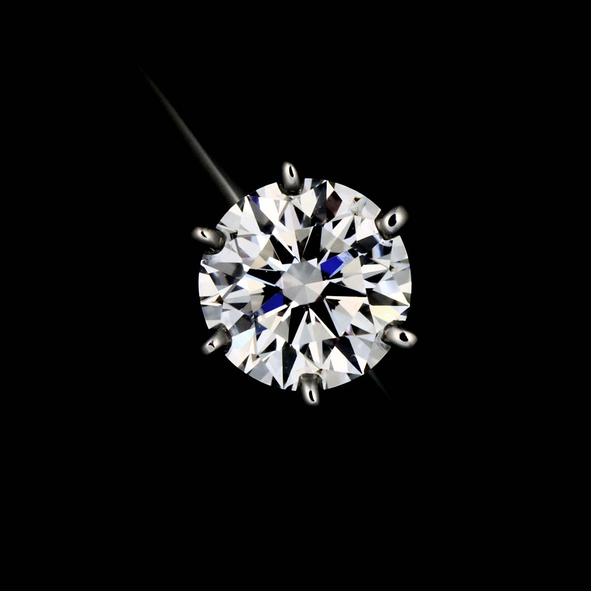 Diamond 0.53ct F/VVS1/3EX Ring Pt Platinum Size5.5-5.75(US)