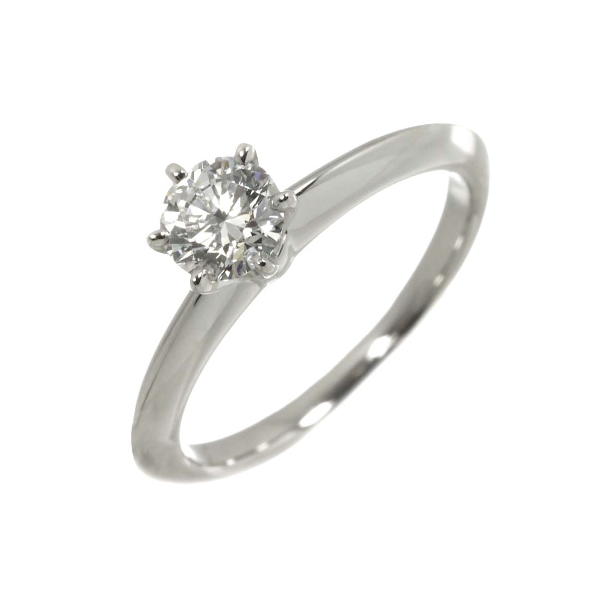 Diamond 0.53ct F/VVS1/3EX Ring Pt Platinum Size5.5-5.75(US)