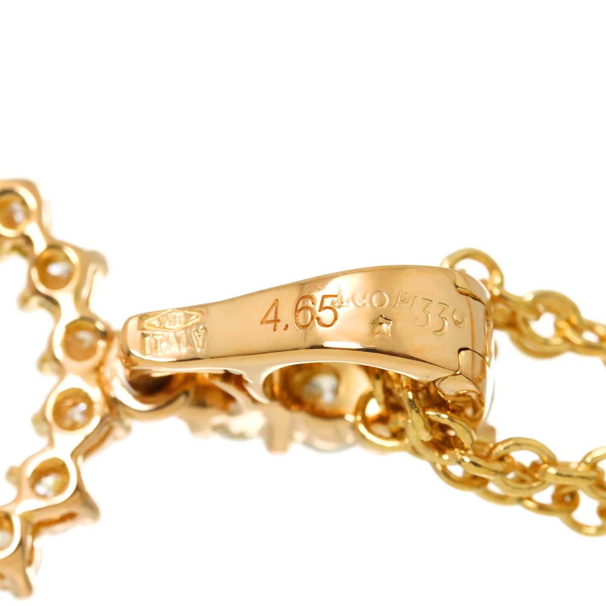 Diamond 4.65/0.22ct Necklace 18K Pink Gold 750