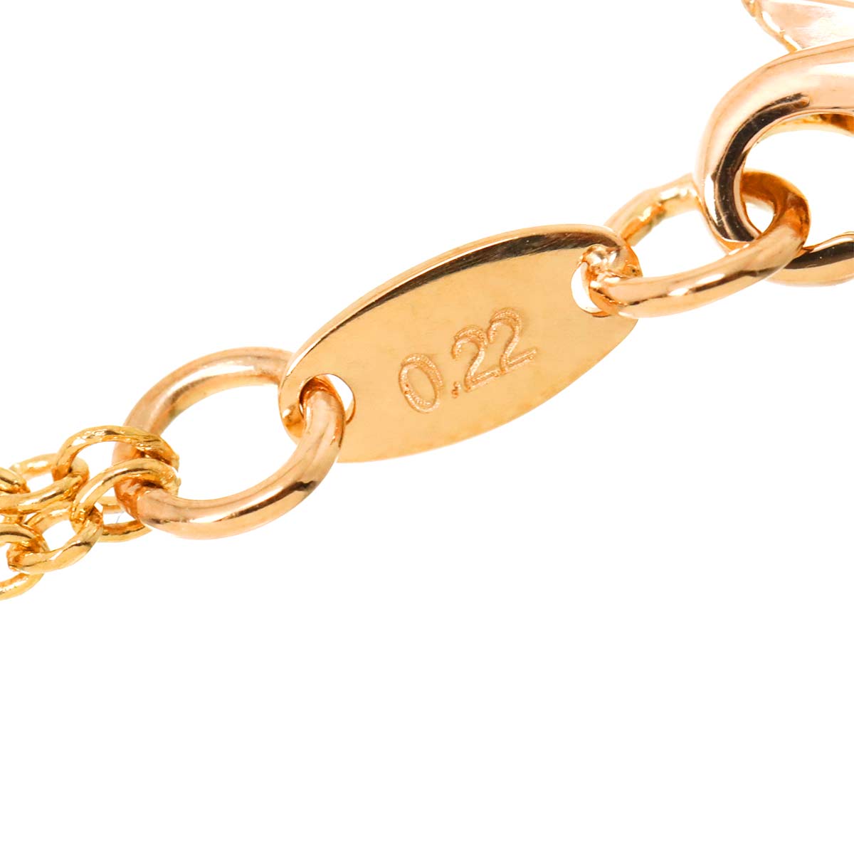 Diamond 4.65/0.22ct Necklace 18K Pink Gold 750