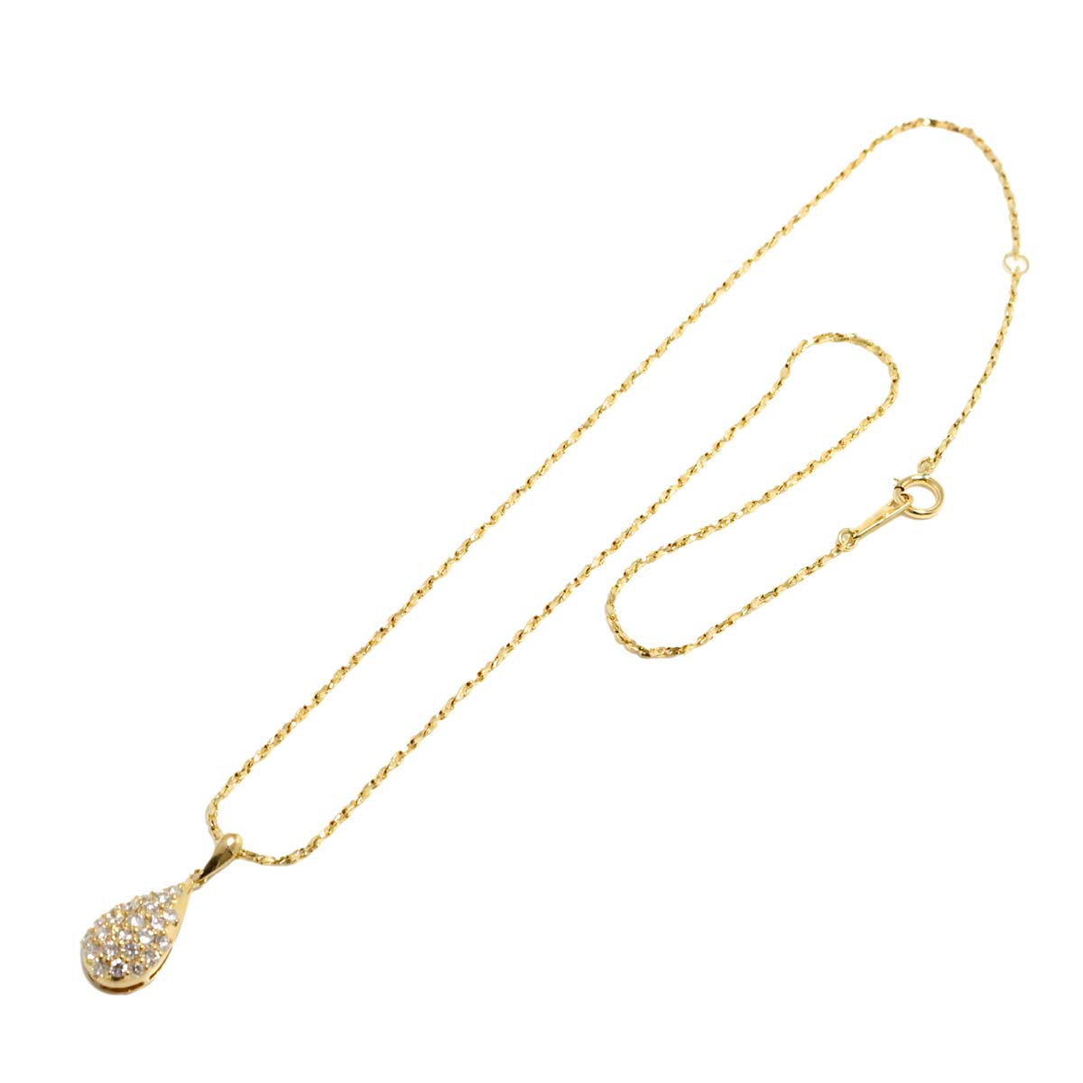 Diamond 0.64ct Necklace 18K Yellow Gold 750