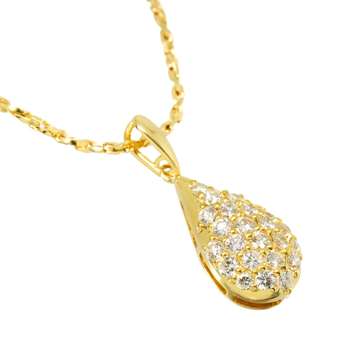 Diamond 0.64ct Necklace 18K Yellow Gold 750