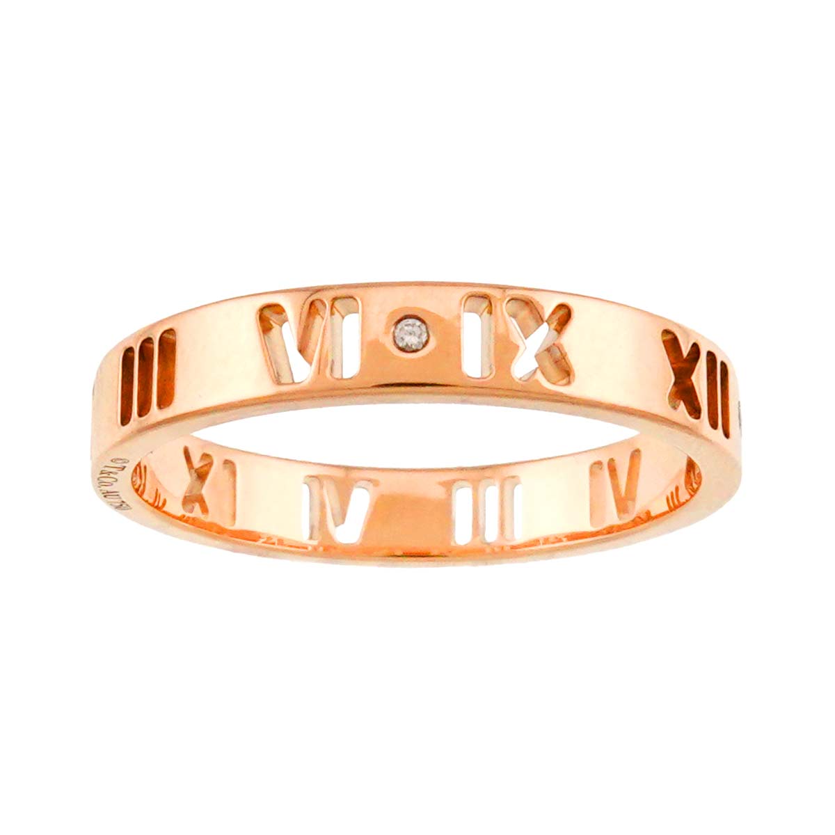 Atlas Ring Diamond 18K PG Pink Gold 750 Size8-8.25(US)