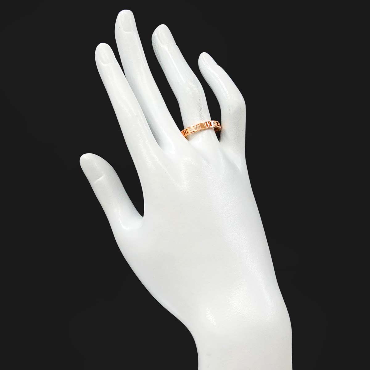 Atlas Ring Diamond 18K PG Pink Gold 750 Size8-8.25(US)