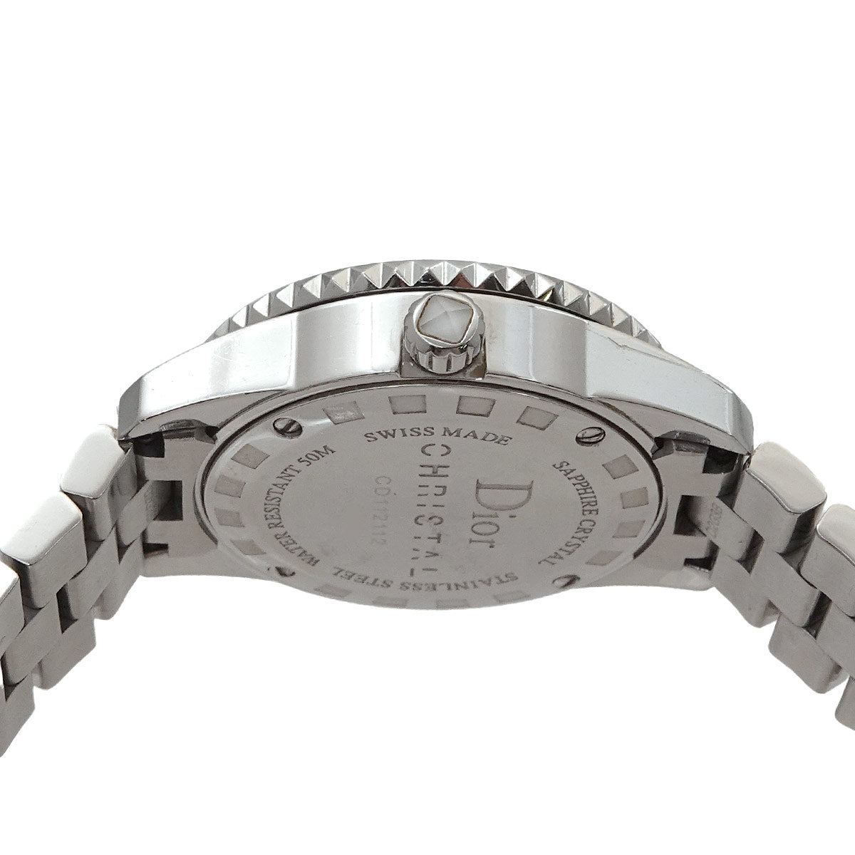 crystal CD112112 White Dial Quartz Ladies Watch