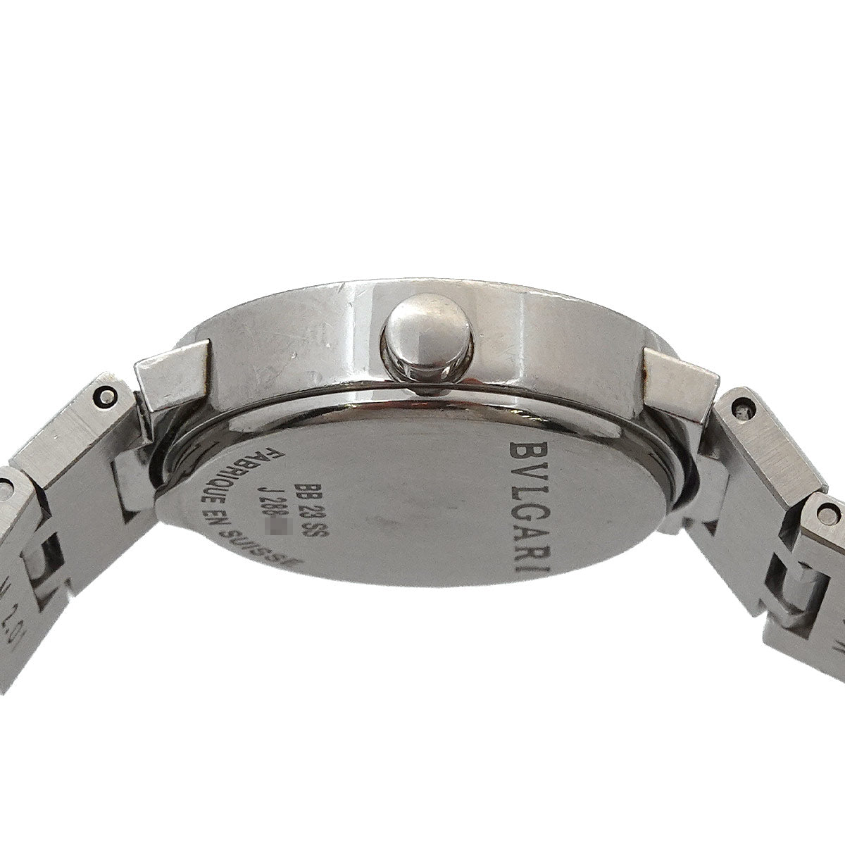 BVLGARIBVLGARI BB23SS 12P Diamond Quartz Black Dial Ladies