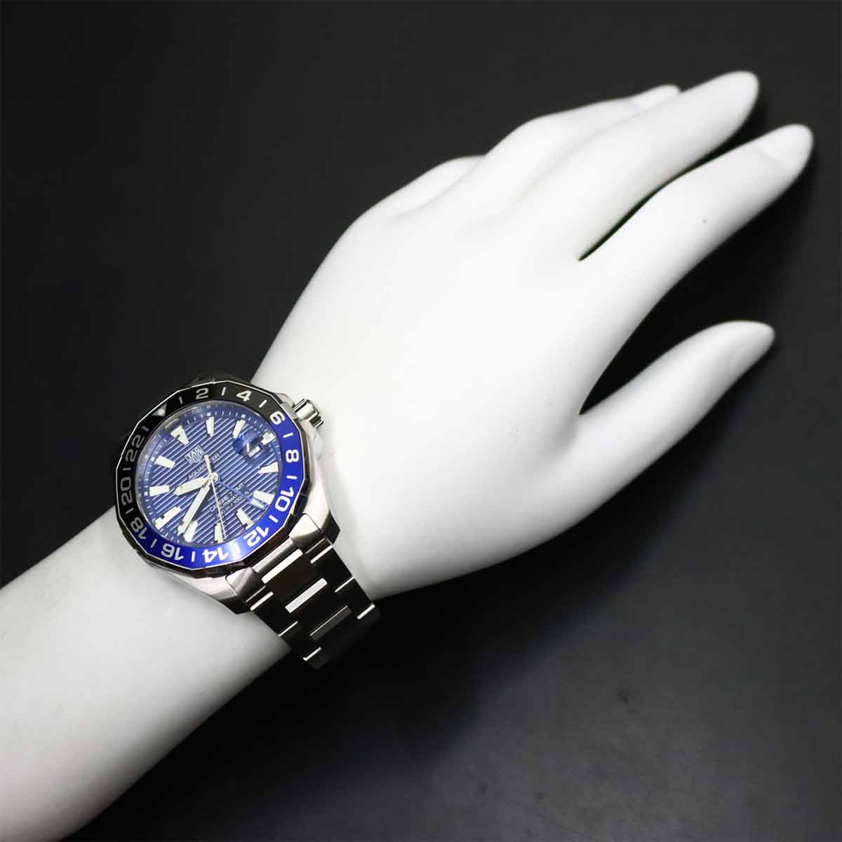 Aqua racer GMT WAY201T-0 Automatic Blue Dial Mens Watch