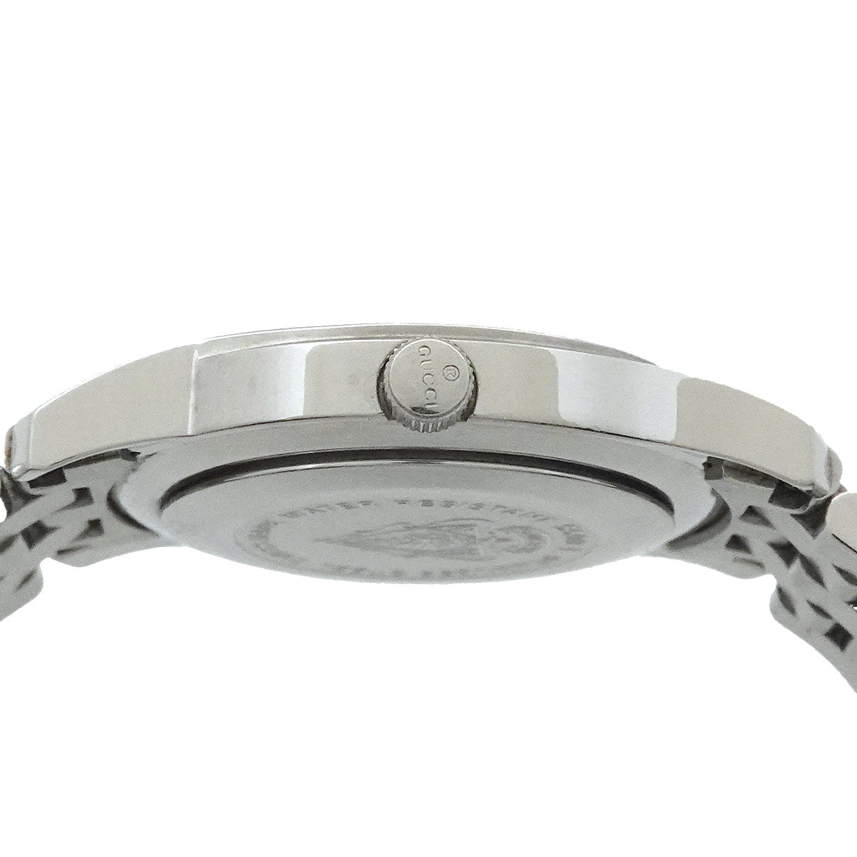 5500L 11P Diamond Quartz White Shell Dial Watch