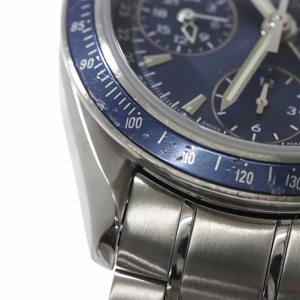 Speedmaster Triple Calendar 3222.80 Automatic Blue Dial Mens