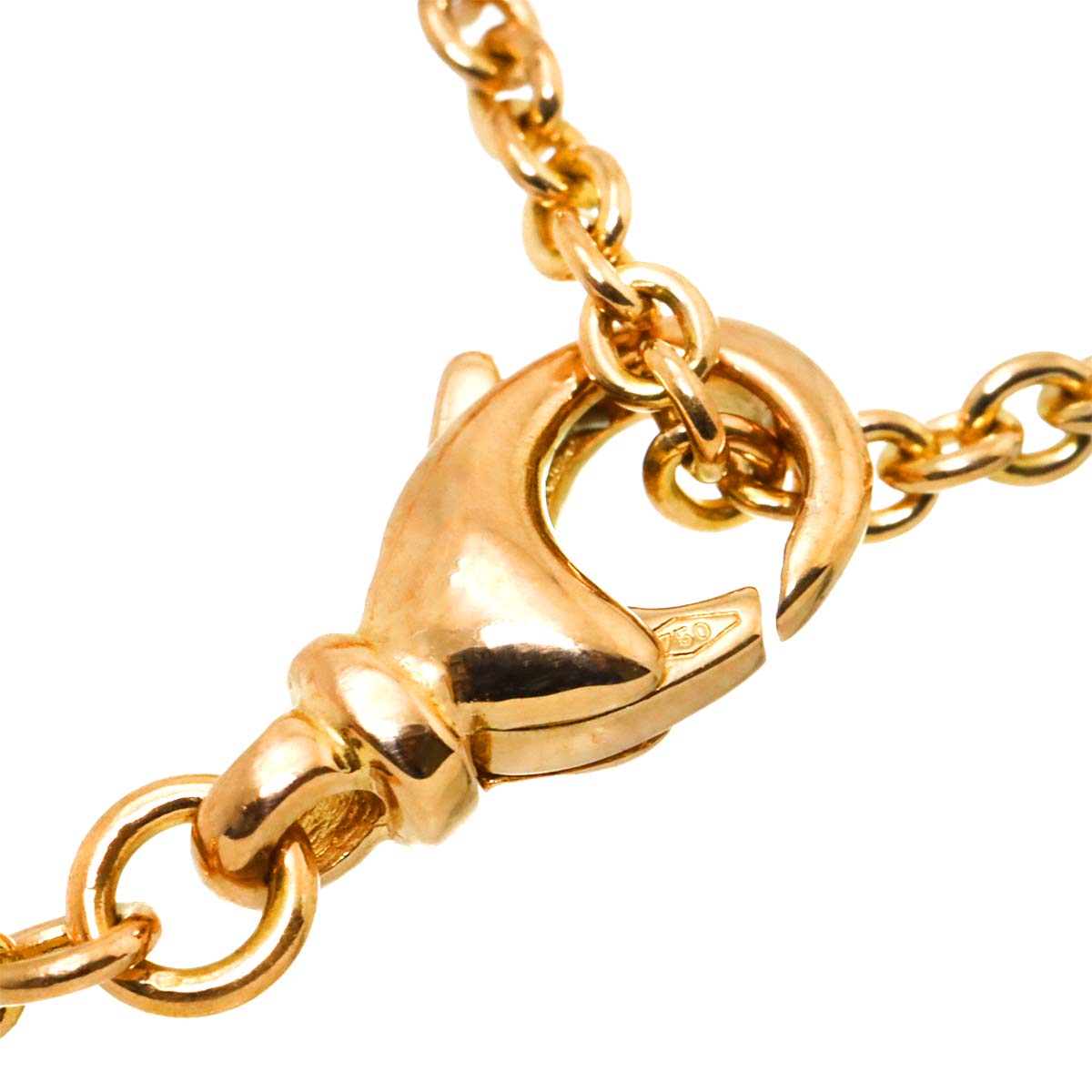 BVLGARIBVLGARI Pave Diamond Onyx Necklace 18K Pink Gold 750