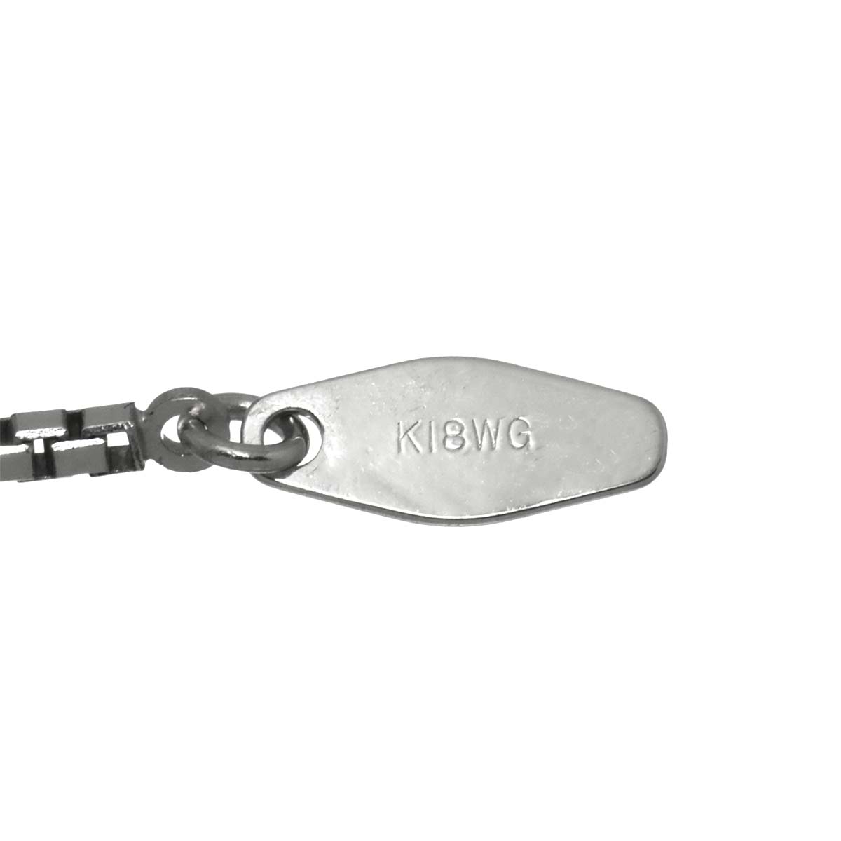 Black Pearl 12.0mm Diamond 0.21ct Necklace 18K WG 750