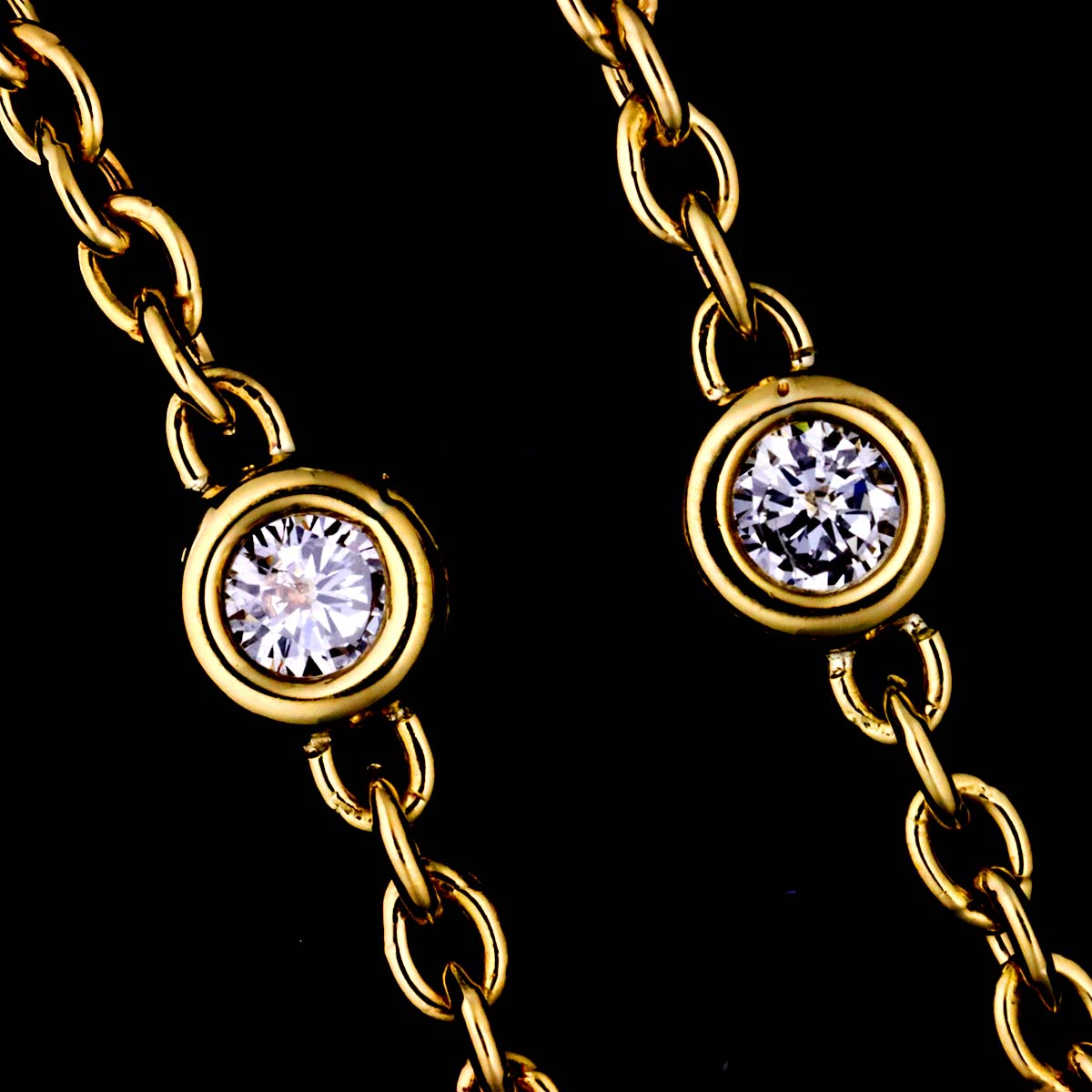 Pearl Diamond Necklace 18K YG 750