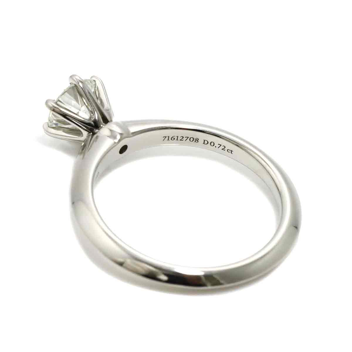 Diamond 0.72ct I/VS1/3EX Ring Pt Platinum Size5.5-5.75(US)