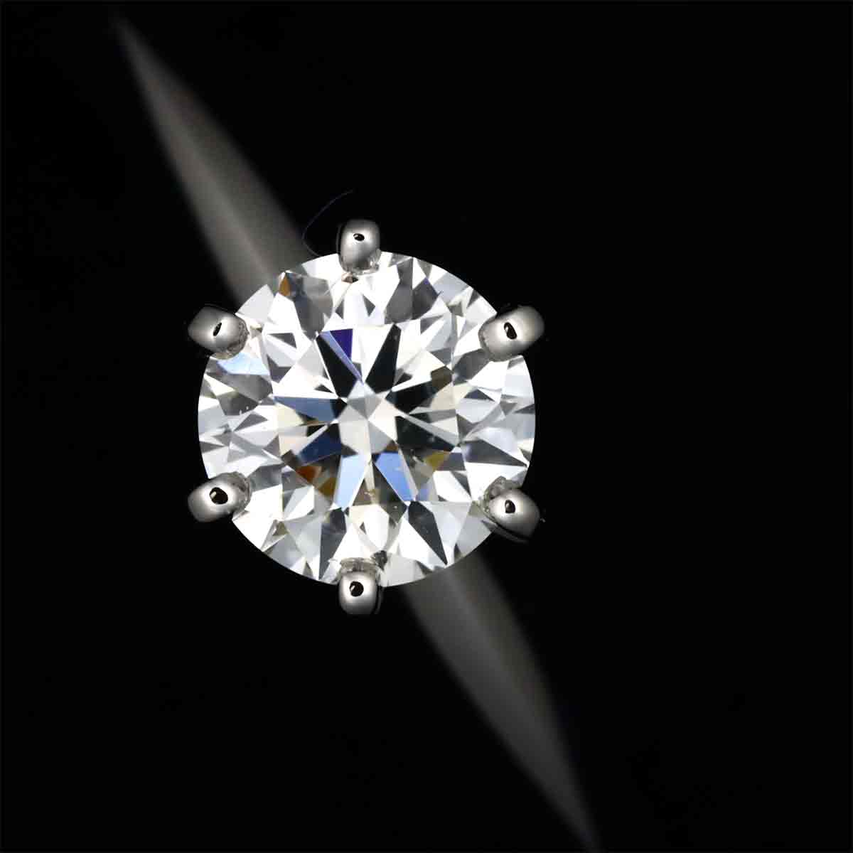 Diamond 0.72ct I/VS1/3EX Ring Pt Platinum Size5.5-5.75(US)