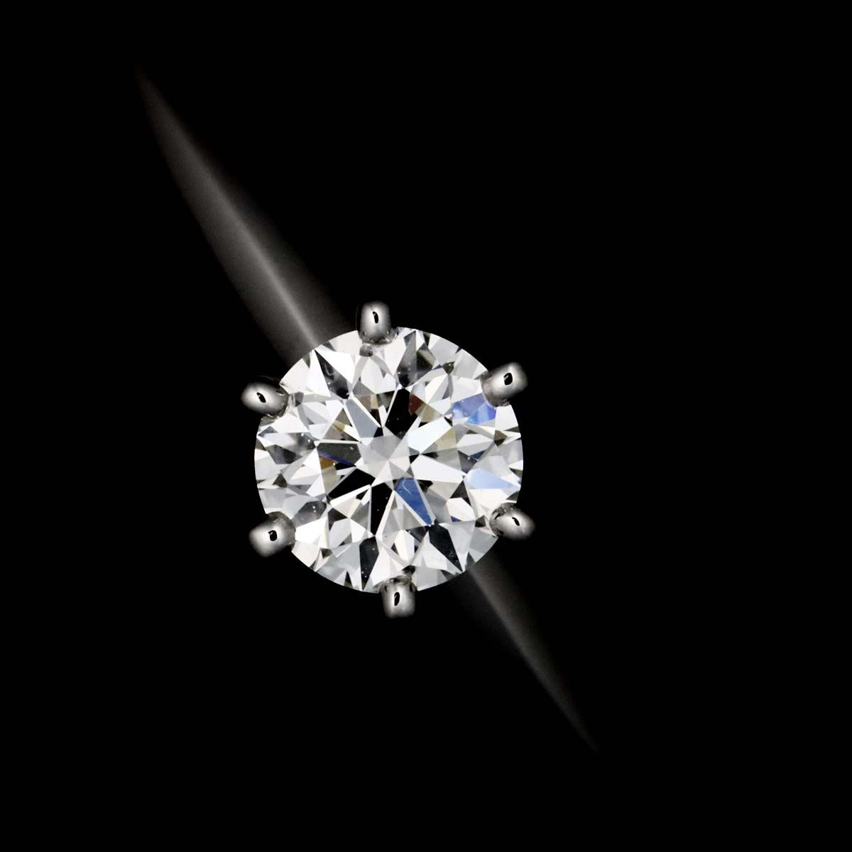 Diamond 0.36ct I/VVS2/3EX Ring Pt Platinum Size5.5-5.75(US)