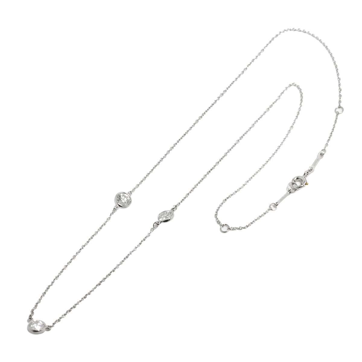 By The Yard Diamond 3P Necklace Platinum