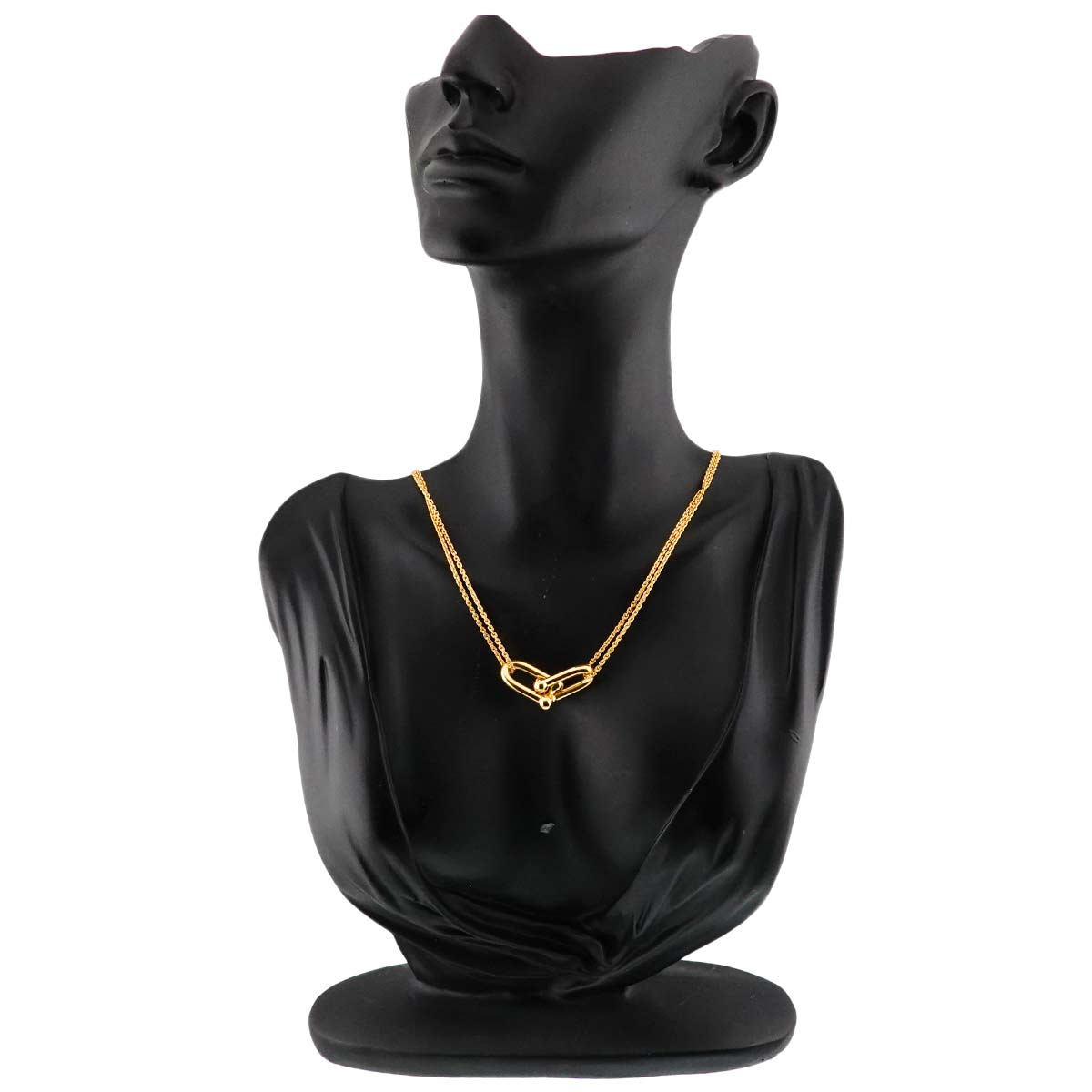 Hardware Double Link Large Necklace 18K Yellow Gold 750