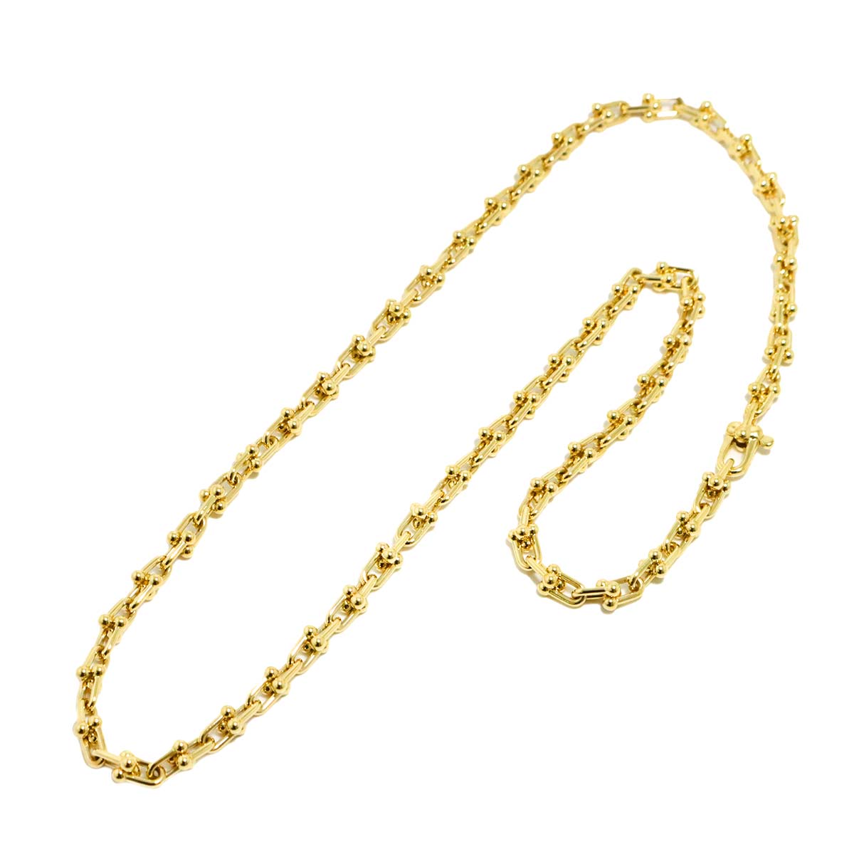Hardware Micro Link Necklace 18K Yellow Gold 750