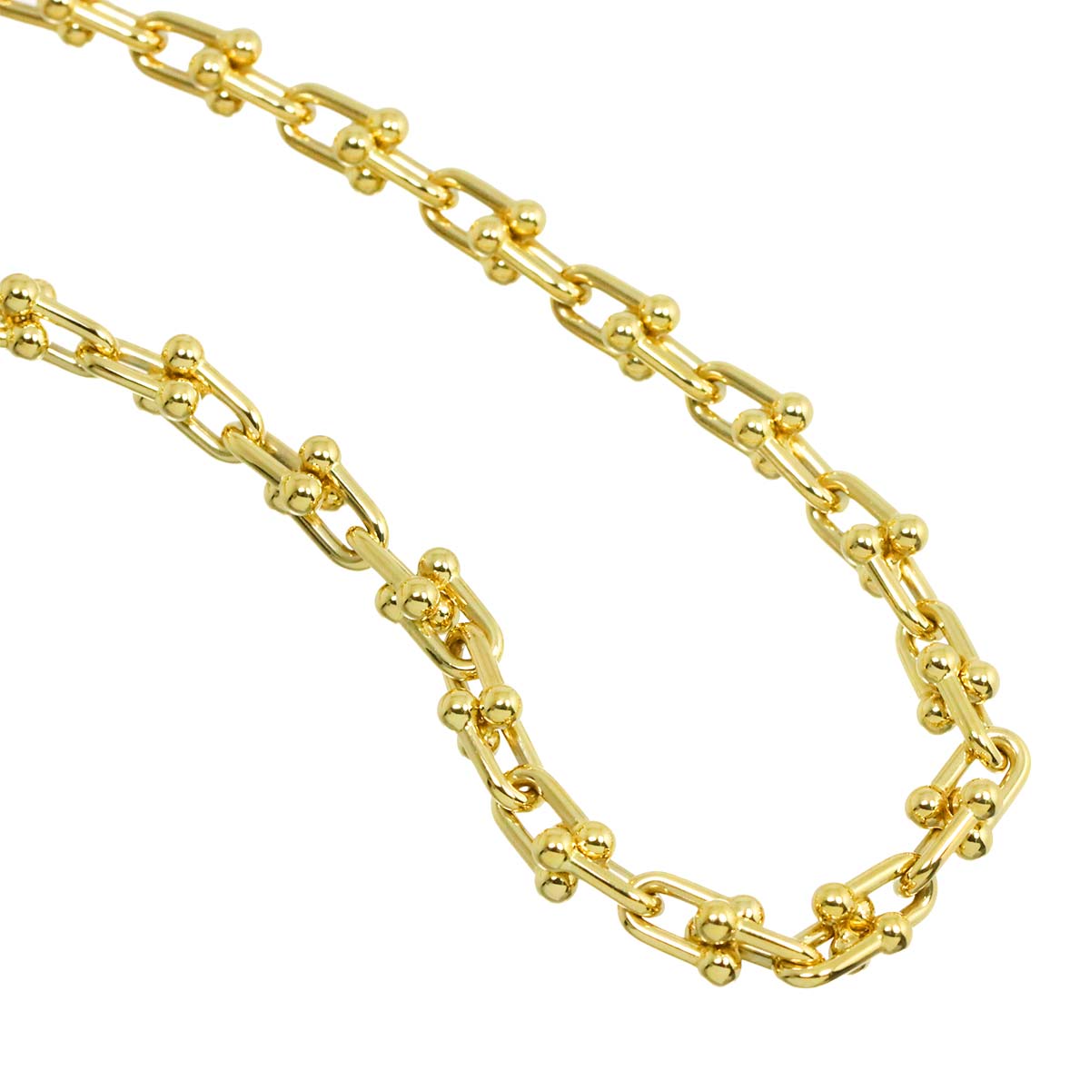 Hardware Micro Link Necklace 18K Yellow Gold 750
