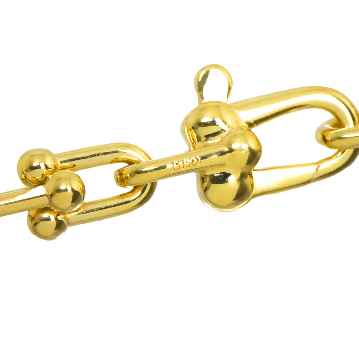 Hardware Micro Link Necklace 18K Yellow Gold 750