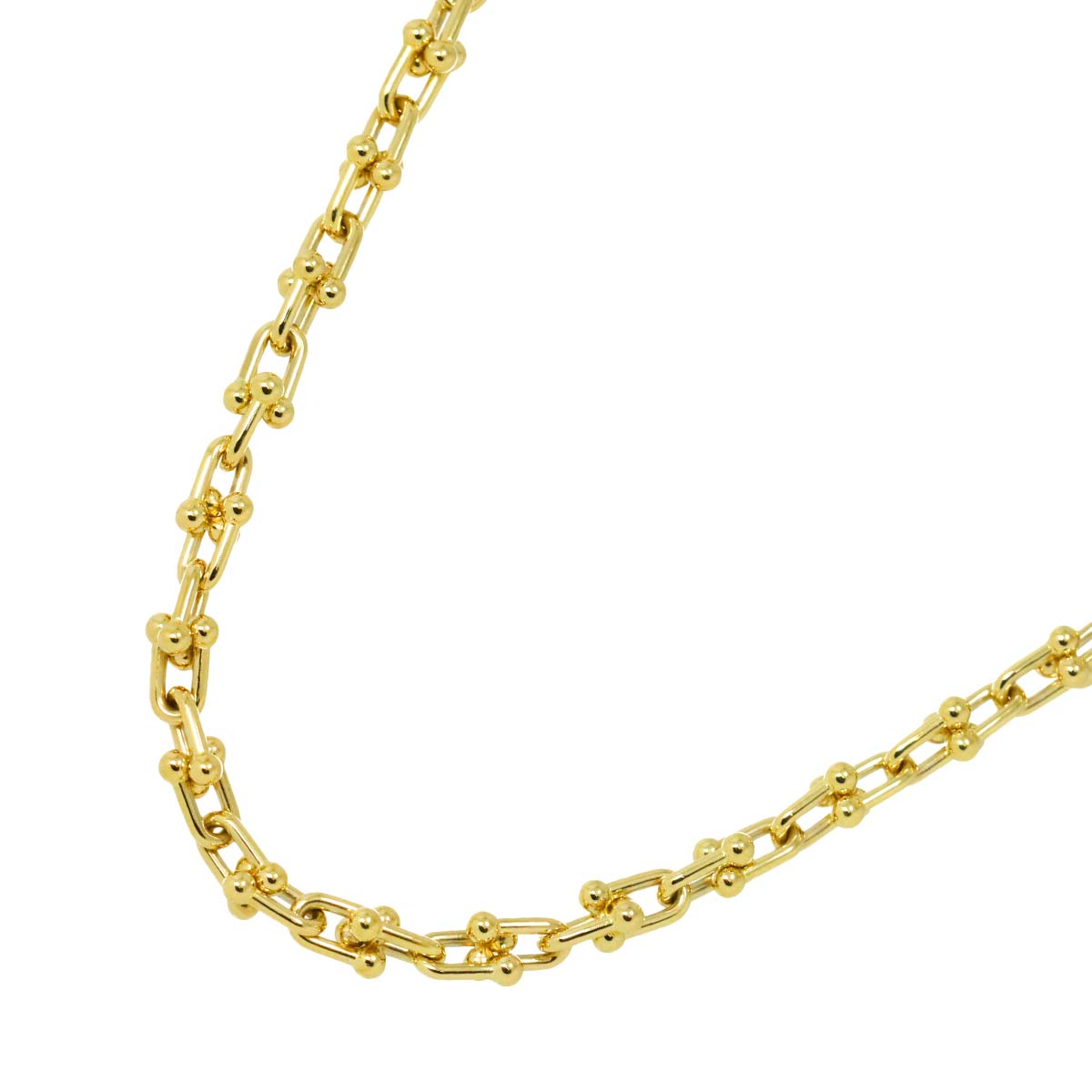 Hardware Micro Link Necklace 18K Yellow Gold 750