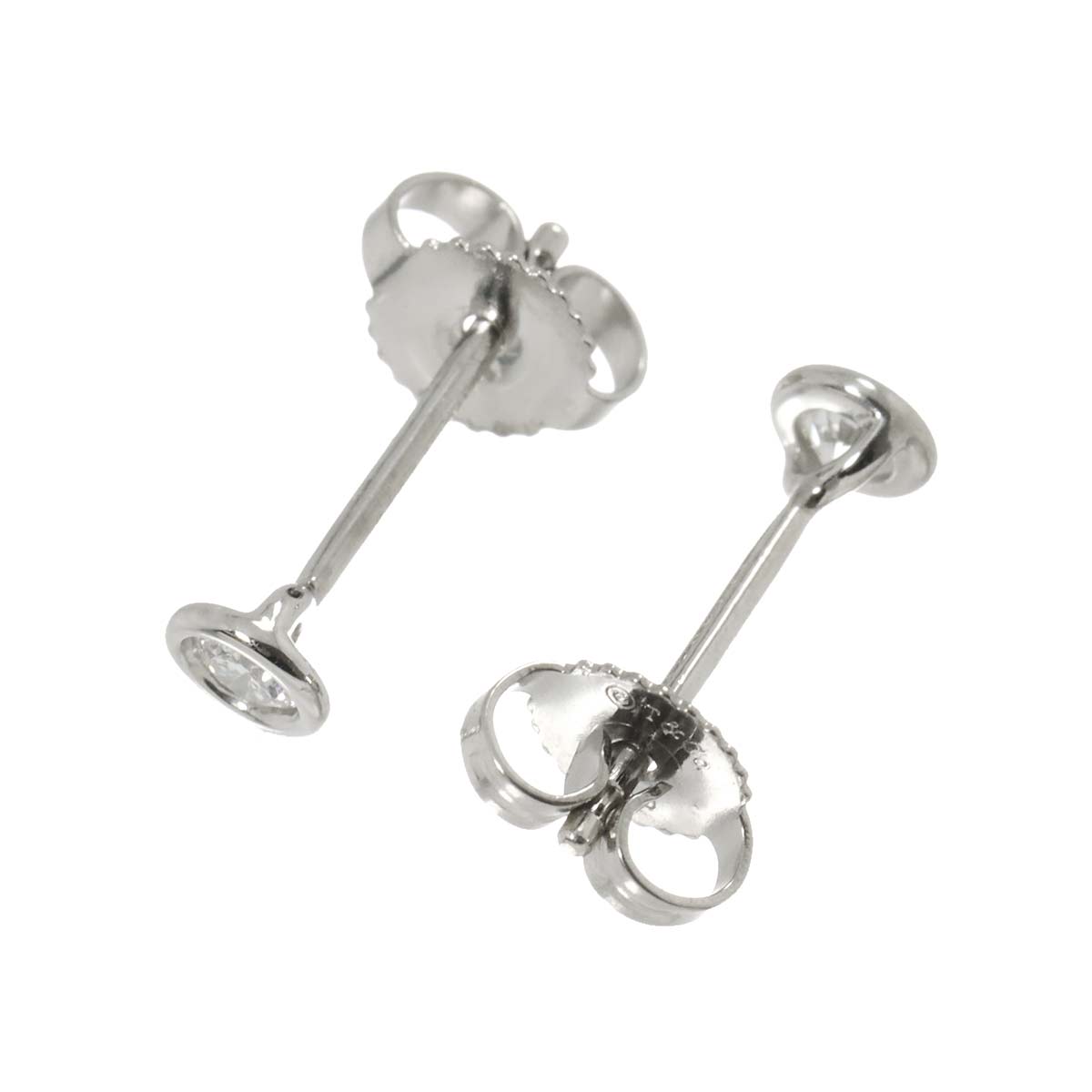 By The Yard Diamond Earrings Pierced Pt