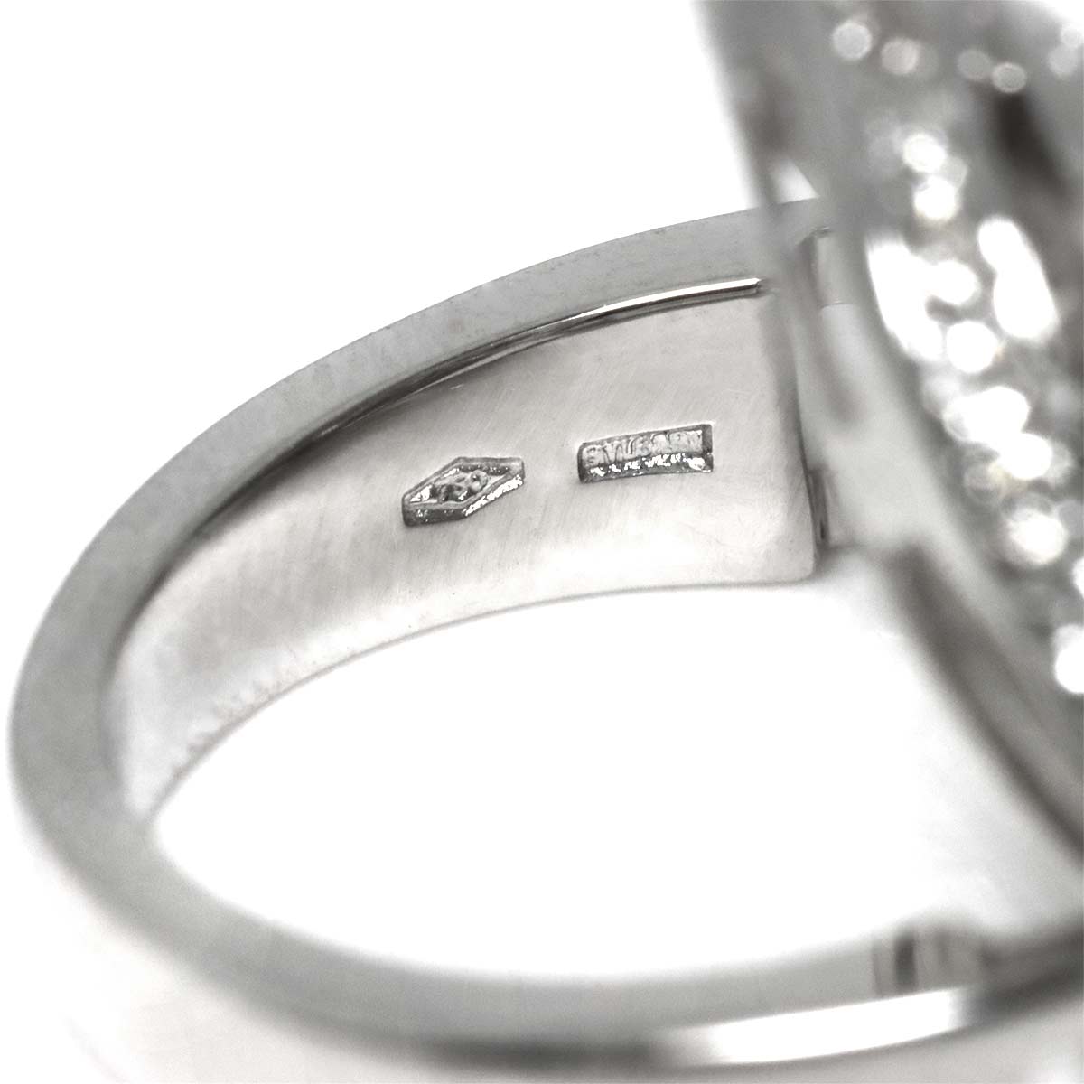 Astrale Cerchi Diamond Ring 18K White Gold 750 6.25-6.5(US)