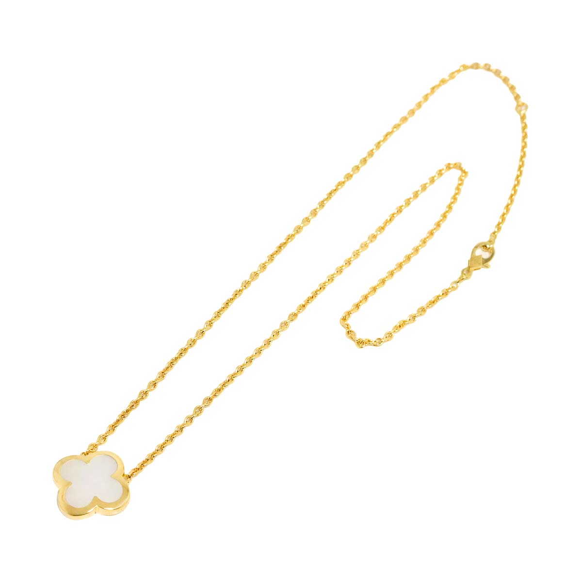 Pure Alhambra MOP Necklace 18K YG 750