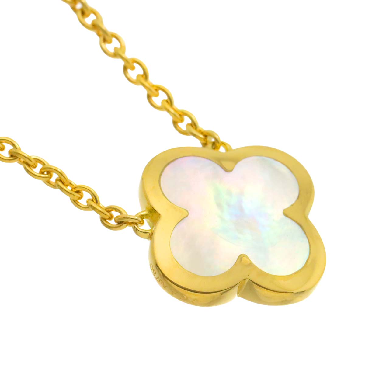 Pure Alhambra MOP Necklace 18K YG 750
