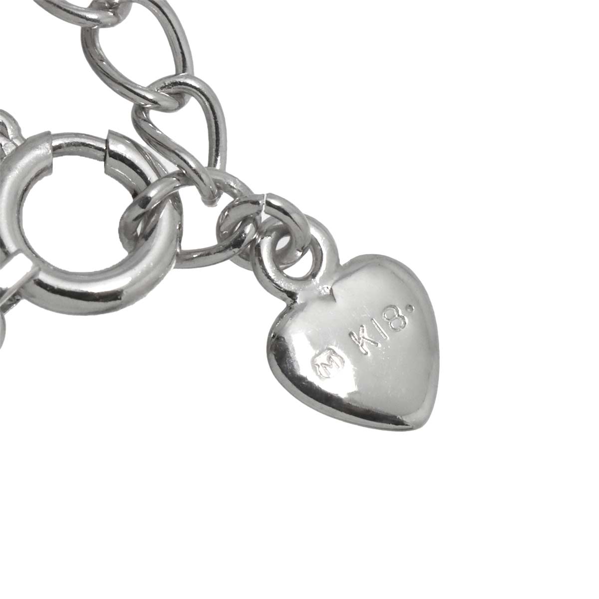 Diamond 0.07ct Clover Necklace 18K White Gold 750