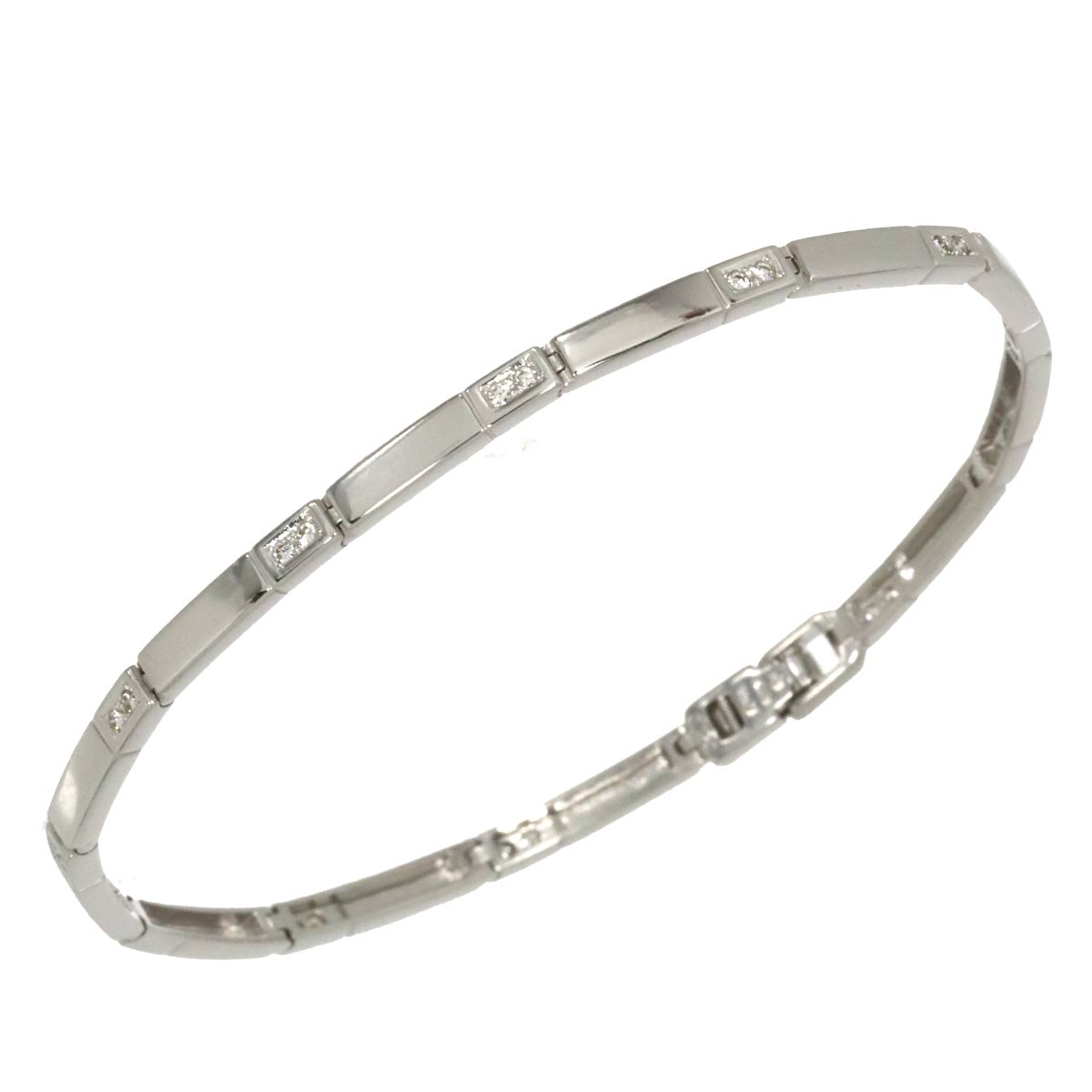 Diamond 0.20ct Bracelet 18K White Gold 750