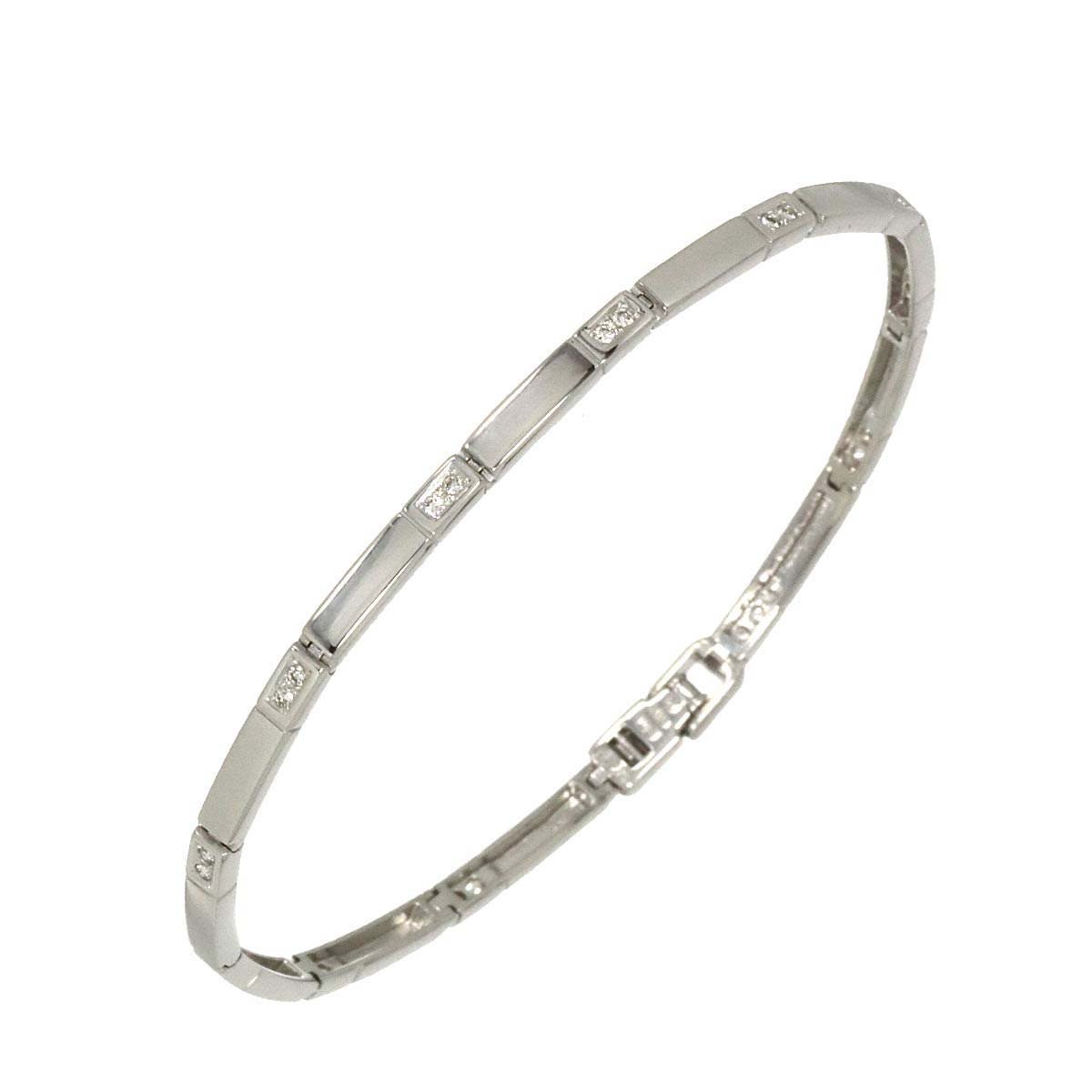 Diamond 0.20ct Bracelet 18K White Gold 750