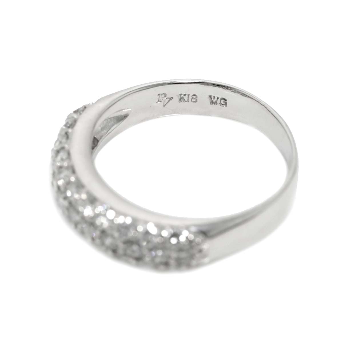PICCOLINI Diamond 0.80ct Ring 18K WG 750 Size4.75-5(US)