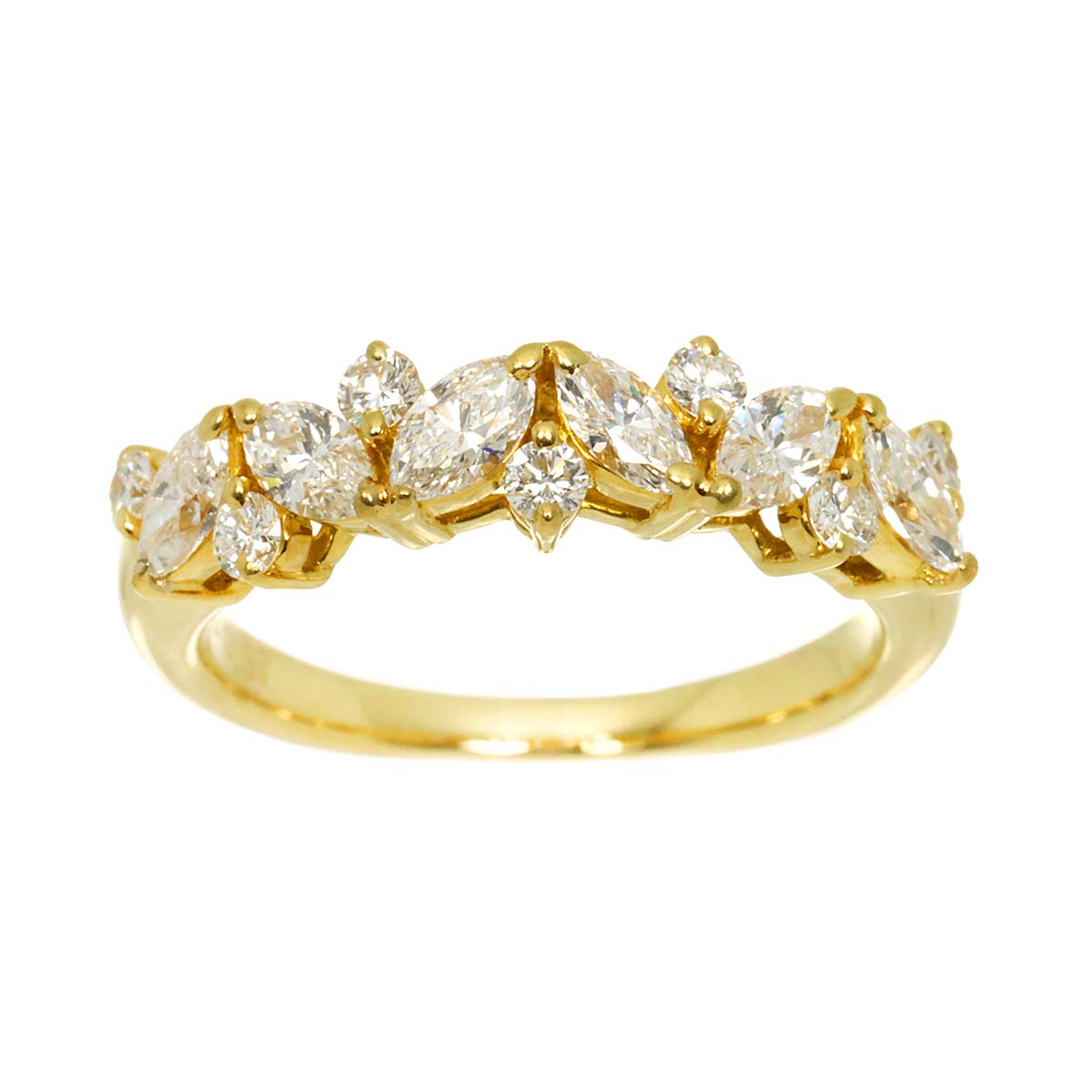 Diamond 0.87ct Ring 18K YG 750 size5.25(US)