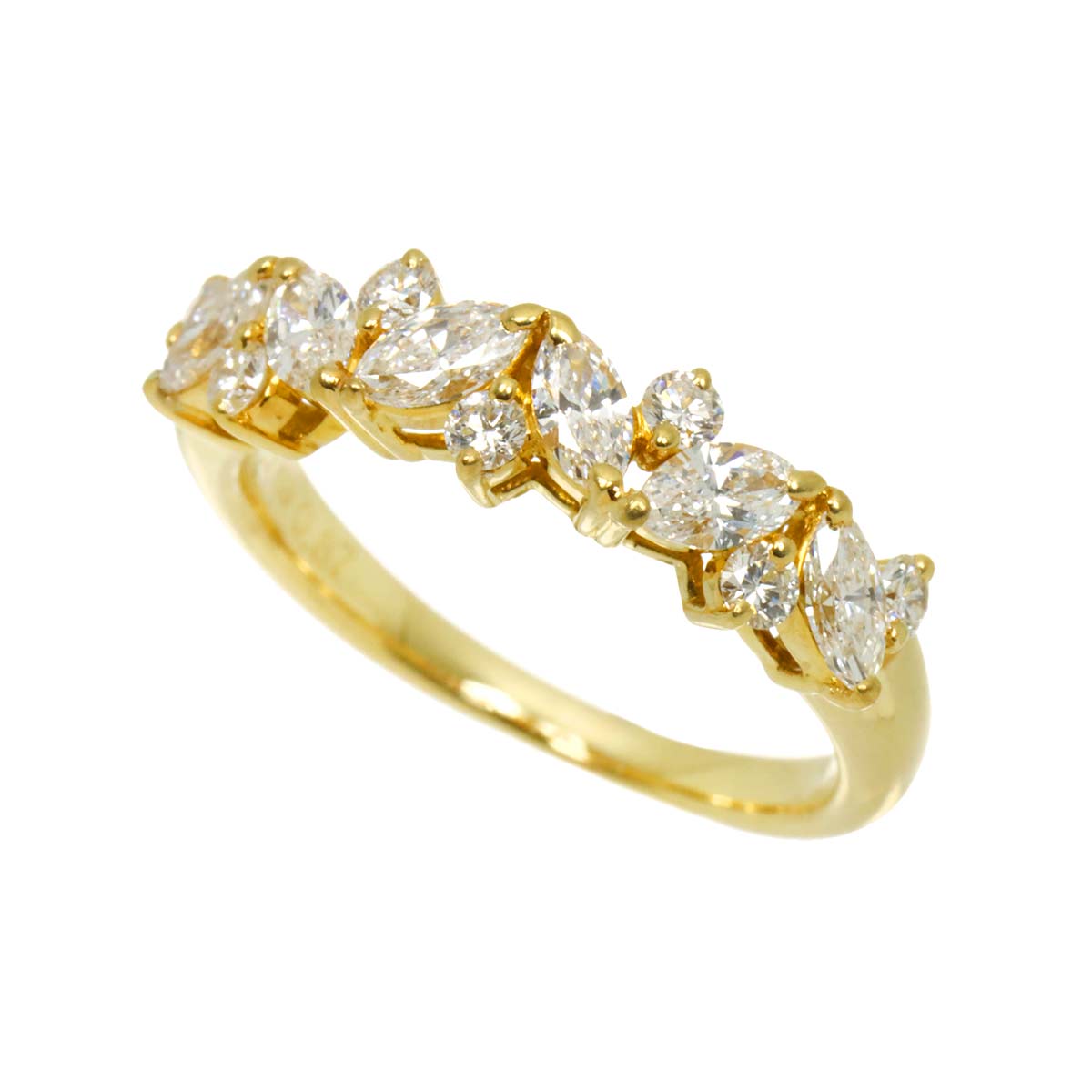 Diamond 0.87ct Ring 18K YG 750 size5.25(US)