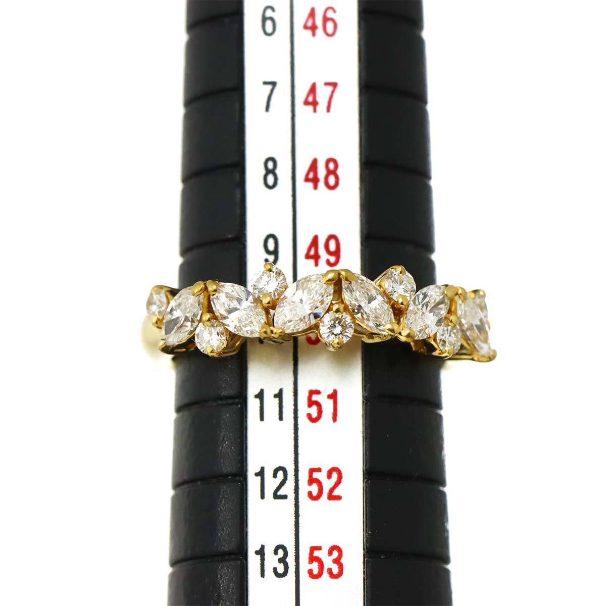 Diamond 0.87ct Ring 18K YG 750 size5.25(US)