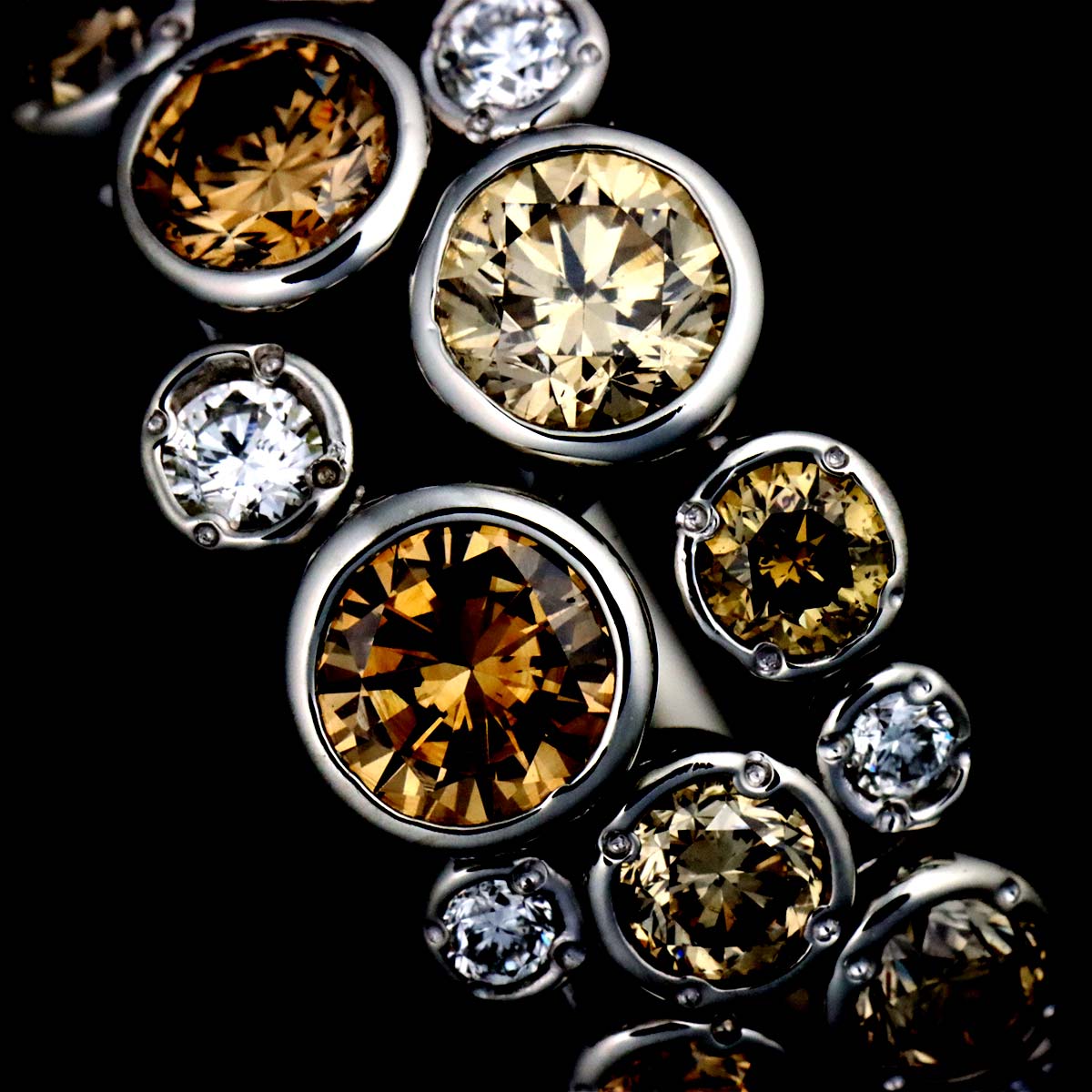 Diamond 1.28ct/0.15ct Ring Pt Platinum size6.75(US)