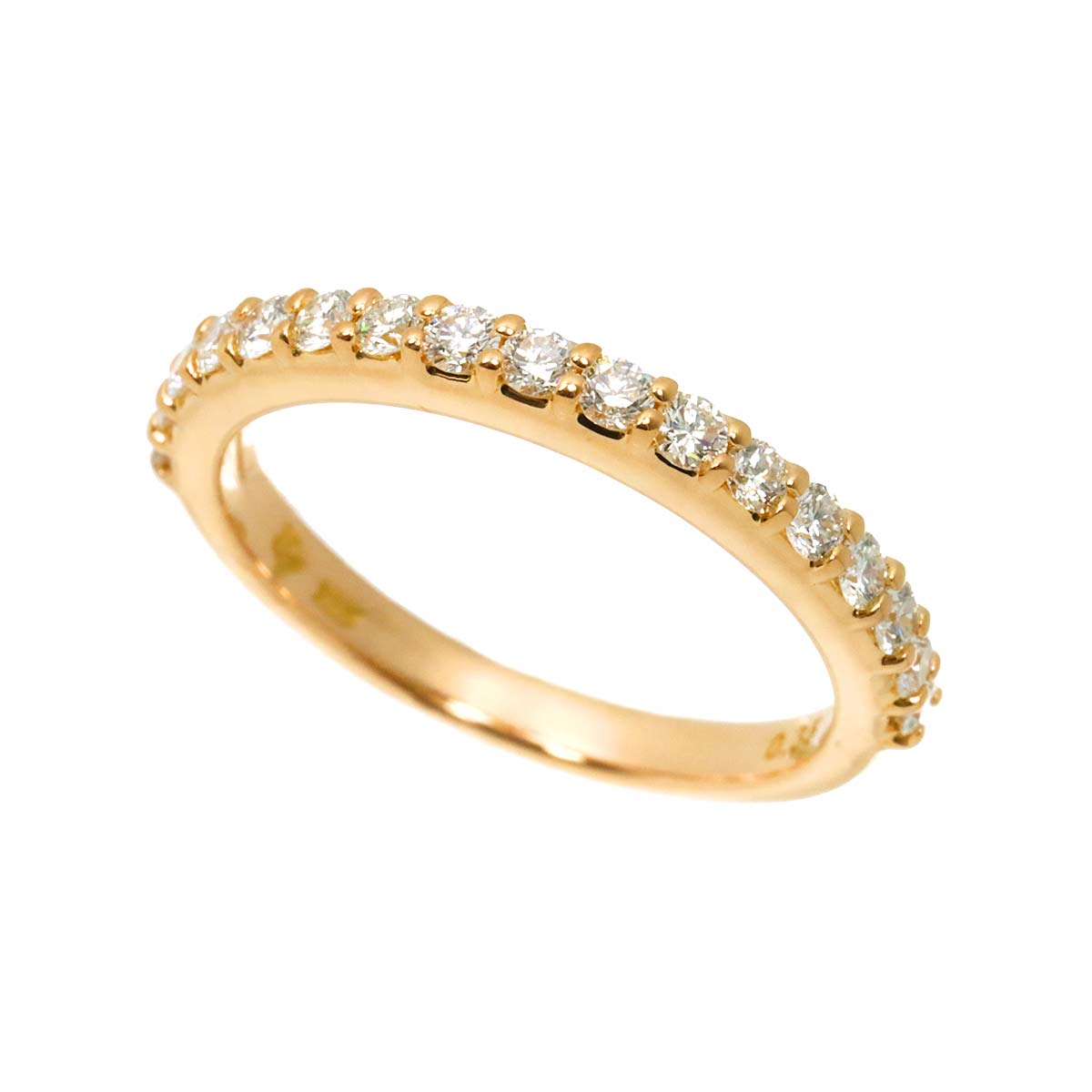 Diamond 0.09ct Ring 18K PG 750 Size4(US)