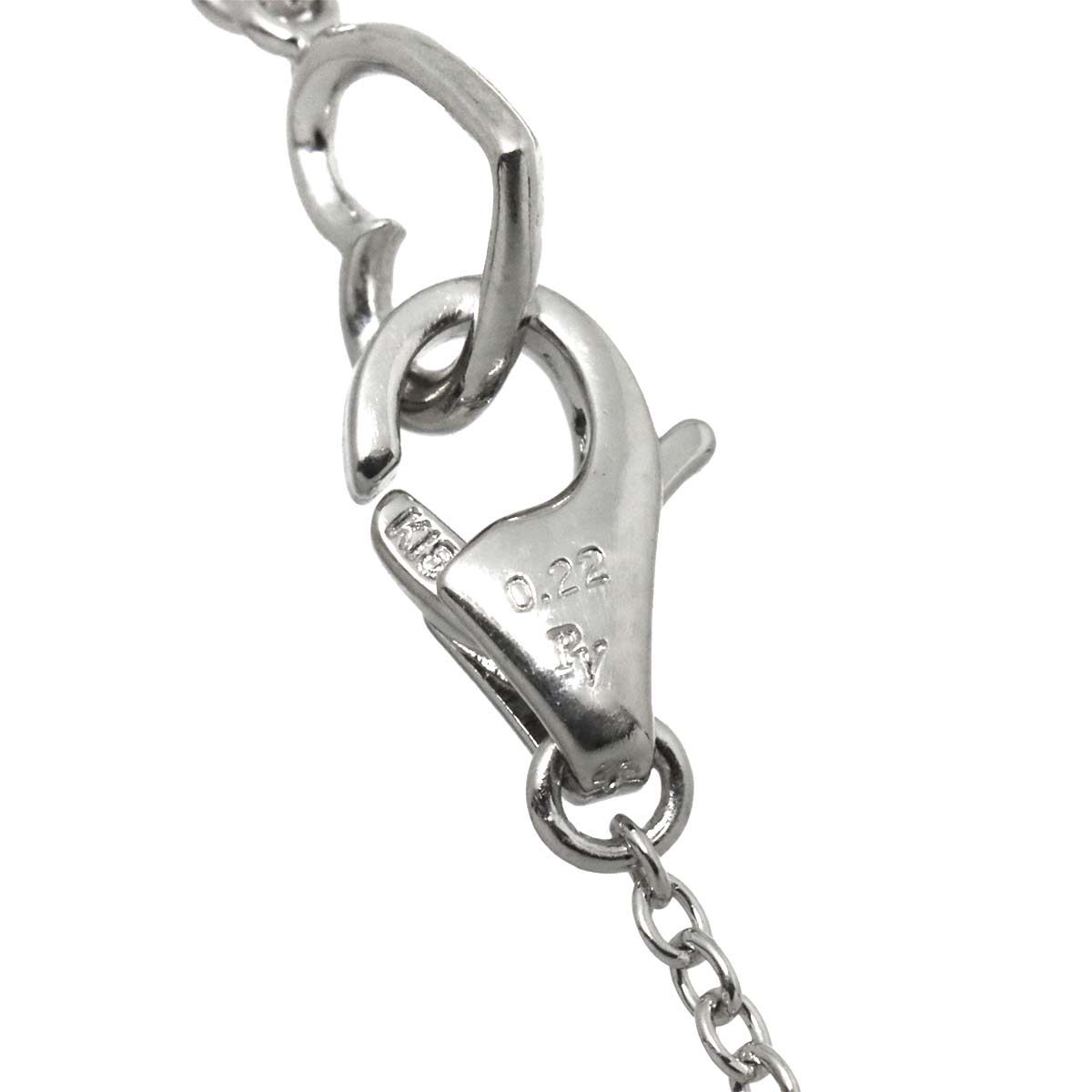 Diamond 0.22ct Necklace 18K White Gold 750