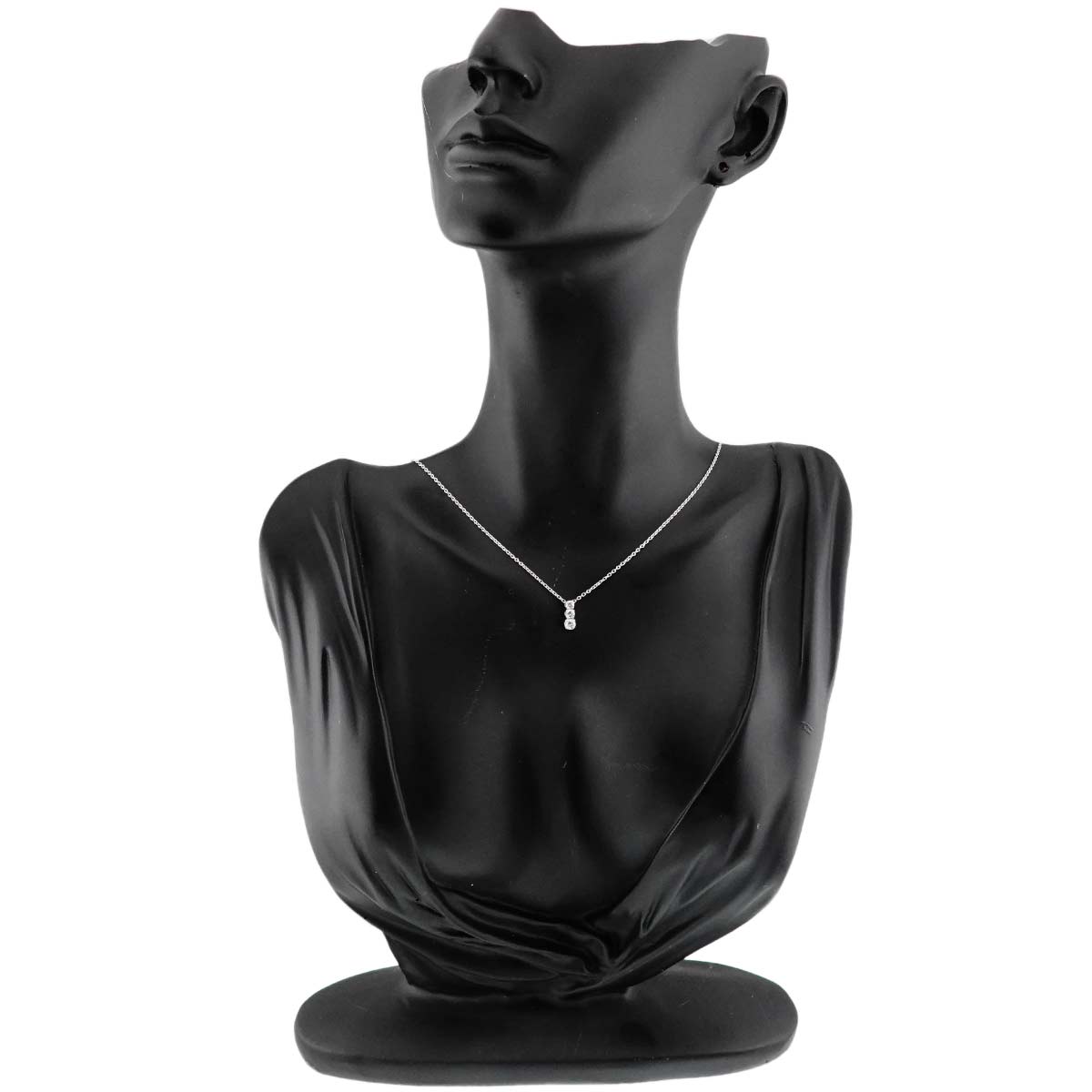 Diamond 0.22ct Necklace 18K White Gold 750