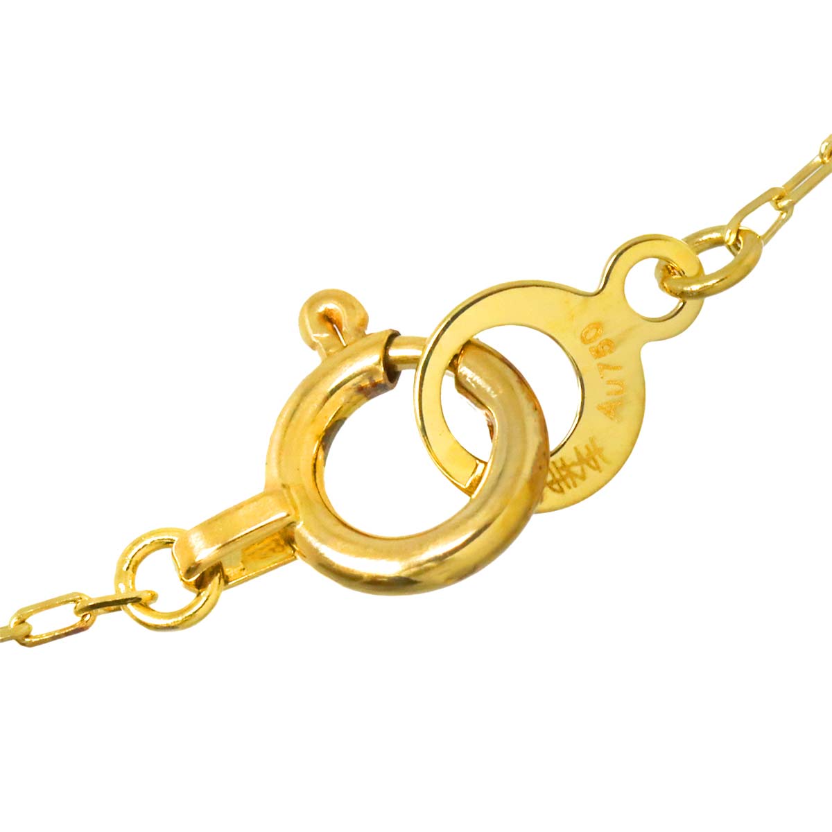 Diamond 0.09ct Necklace 18K Yellow Gold 750