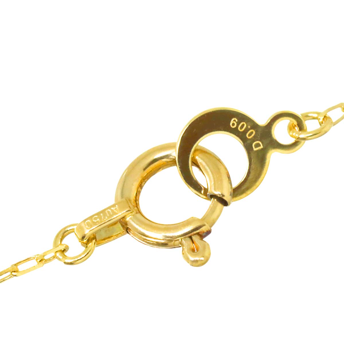 Diamond 0.09ct Necklace 18K Yellow Gold 750