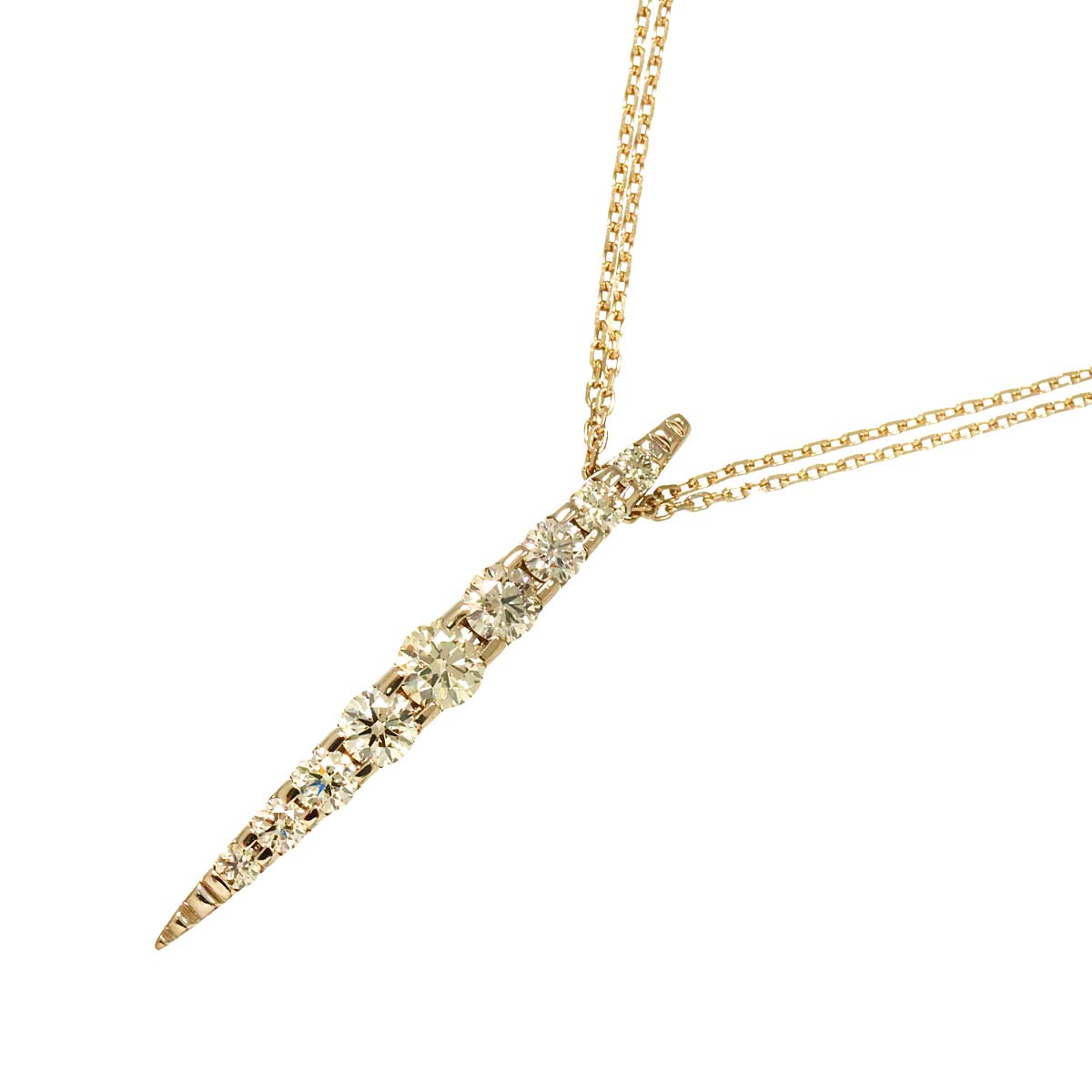 BrownDiamond 1.00ct Necklace 18K Brown Gold 750