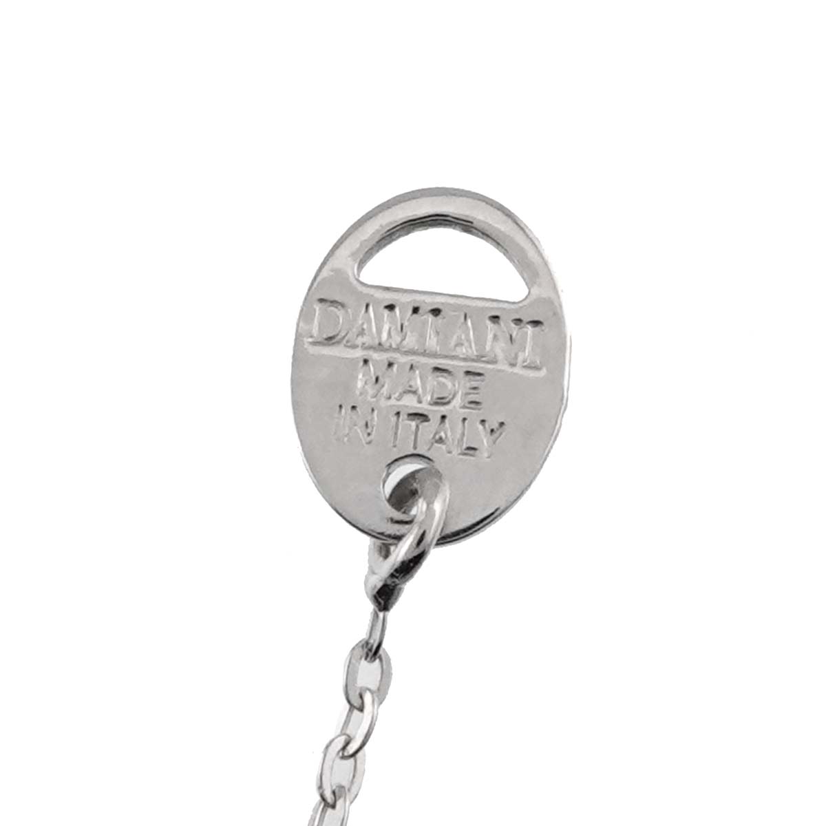 Belle Epoque Mini Diamond Cross Necklace 18K WG 750