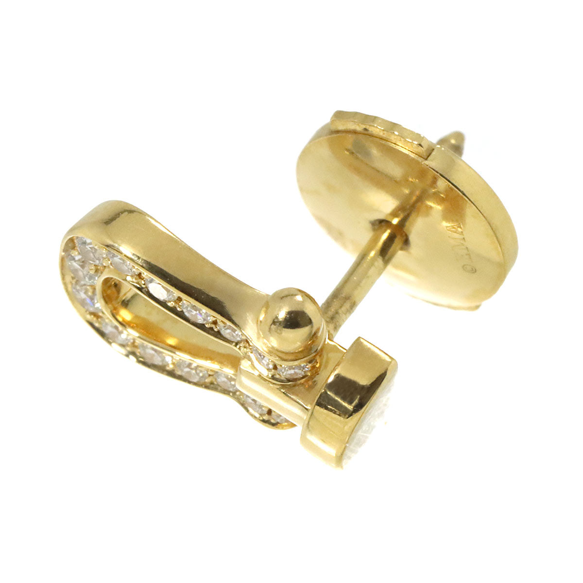 Force10 SM Diamond Earring Pierced 18K YG 750 One Piece only