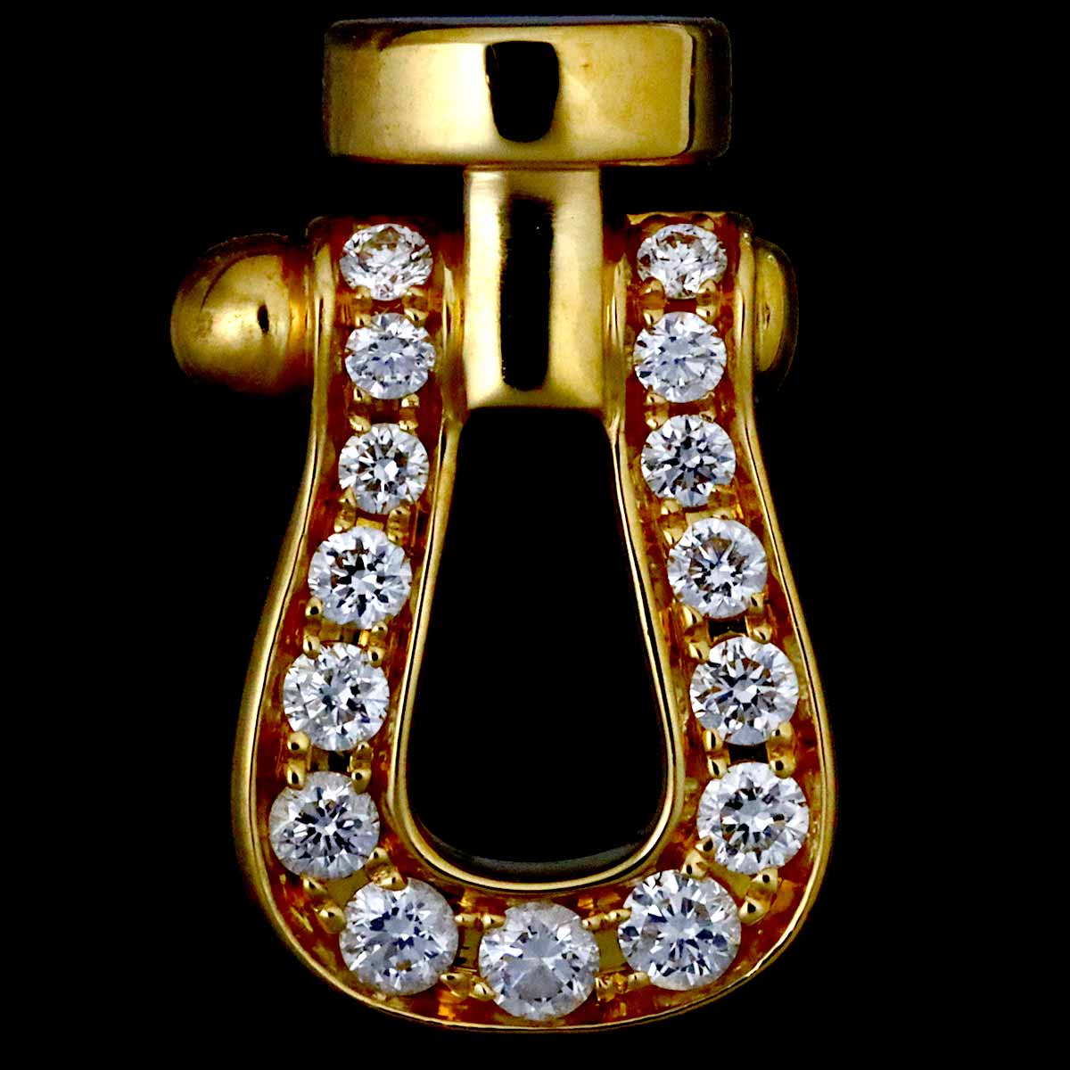 Force10 SM Diamond Earring Pierced 18K YG 750 One Piece only