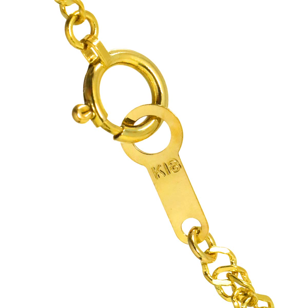 Diamond 0.36ct Ruby Emerald Necklace 18K YG Yellow Gold 750